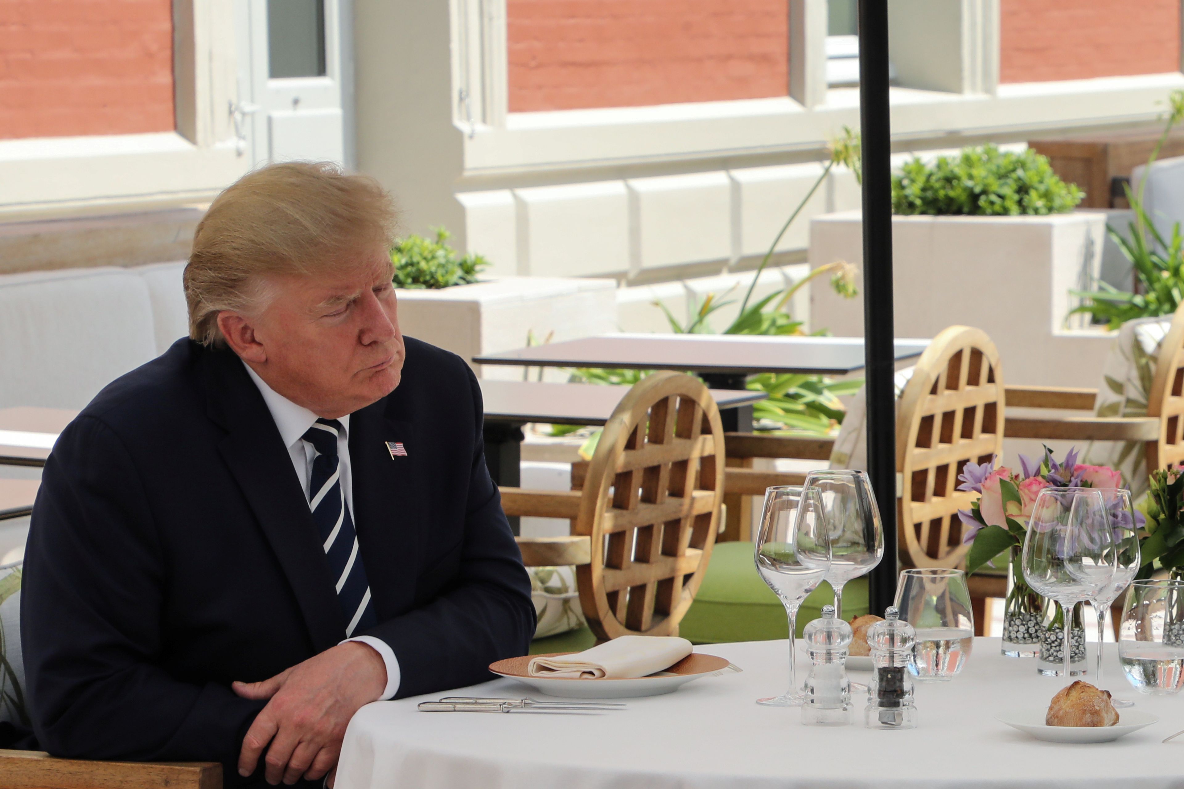 El presidente Donald Trump, durante el G7 en Biarritz.