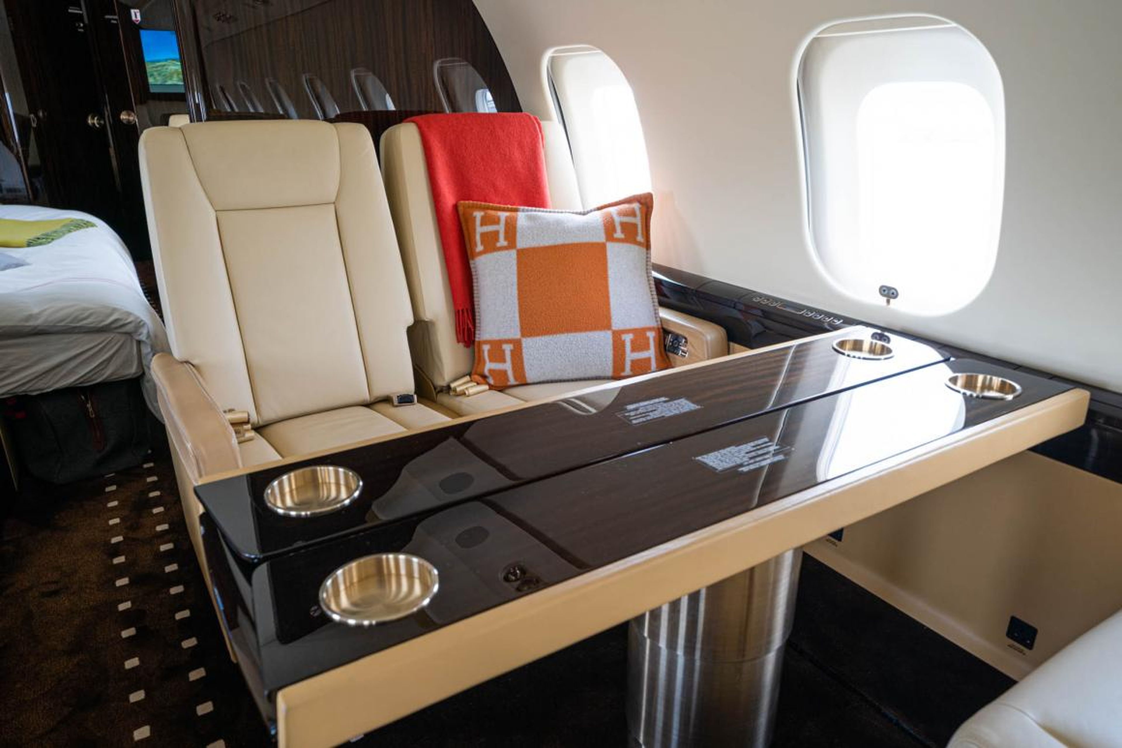 You can even have a conference table on board.