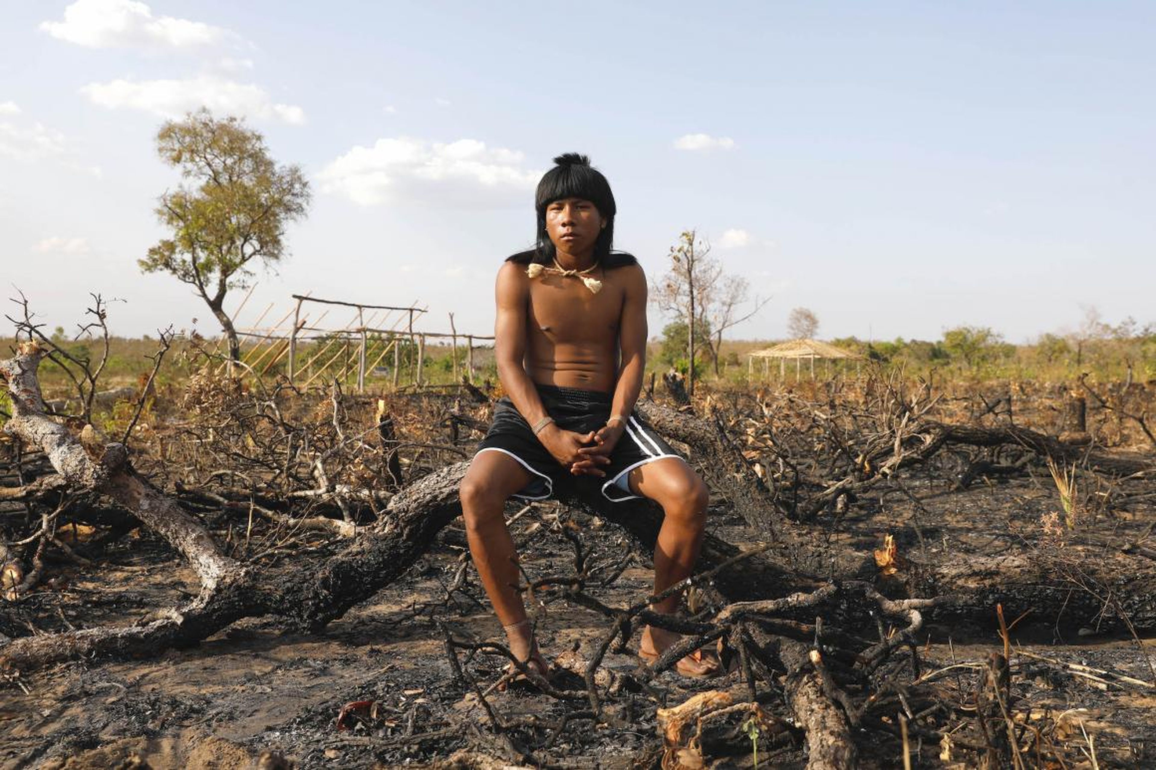 In the 16th century, when Portuguese settlers arrived in Brazil, there were about 3 million native people living there. Now there are only about 1 million. Indigenous peoples make up 1% of Brazil's population. Here, an indigenous