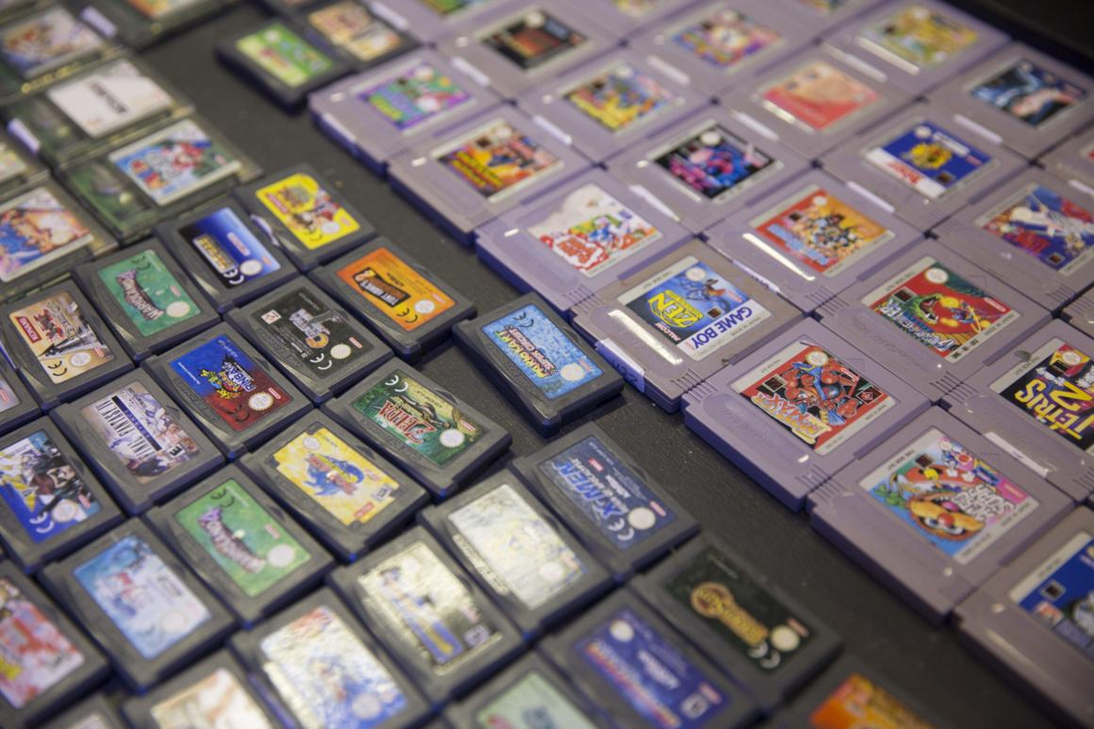 Cartuchos de juegos de consola Nintendo.