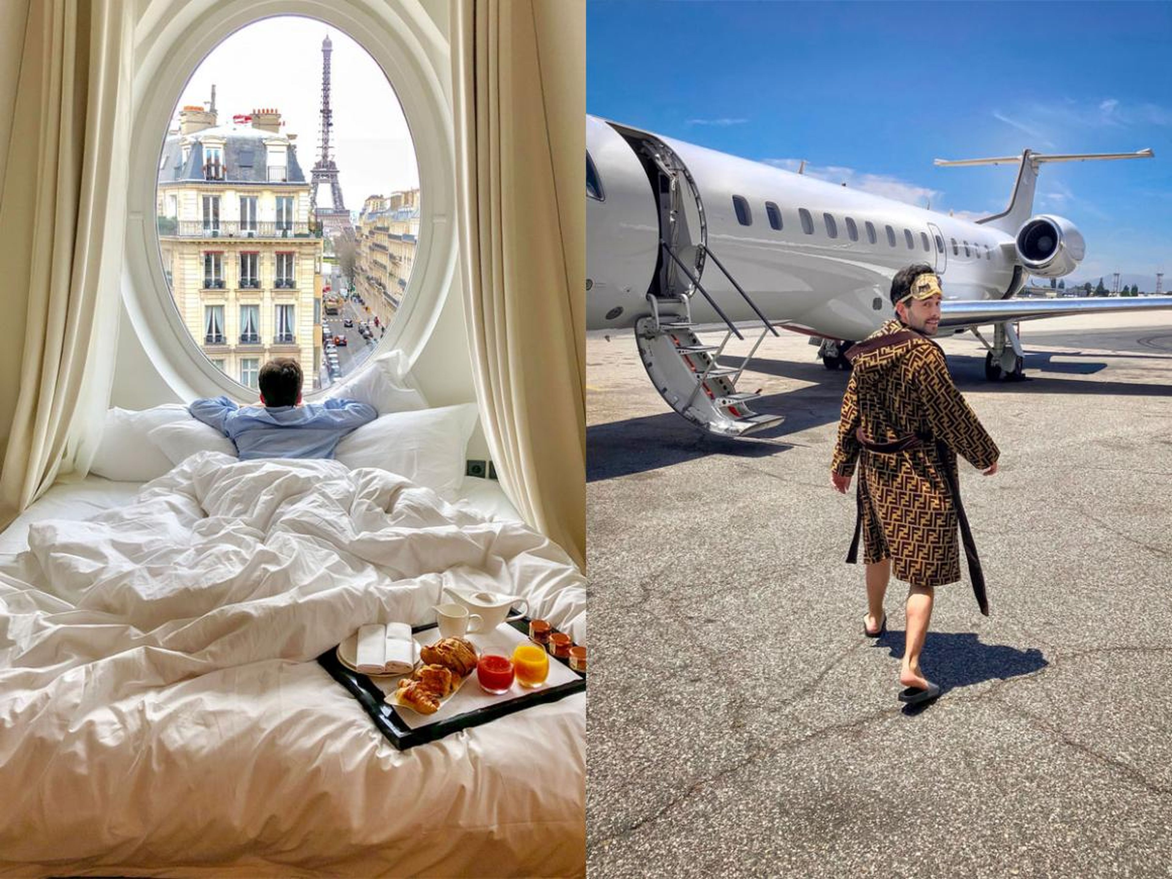 The 35-year-old sleep London native has napped everywhere from the deserts of the United Arab Emirates to presidential suites in Paris.