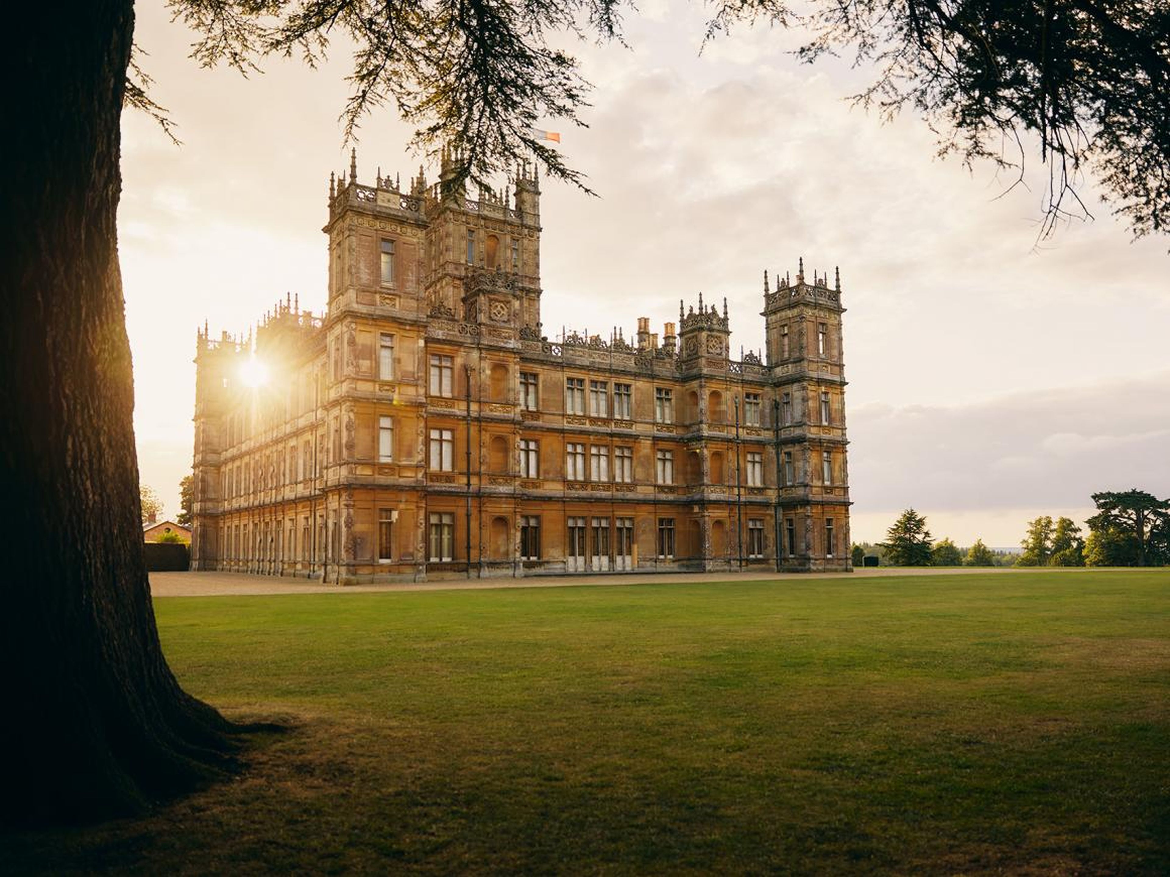 "Downton Abbey" fue filmada en los terrenos del castillo.