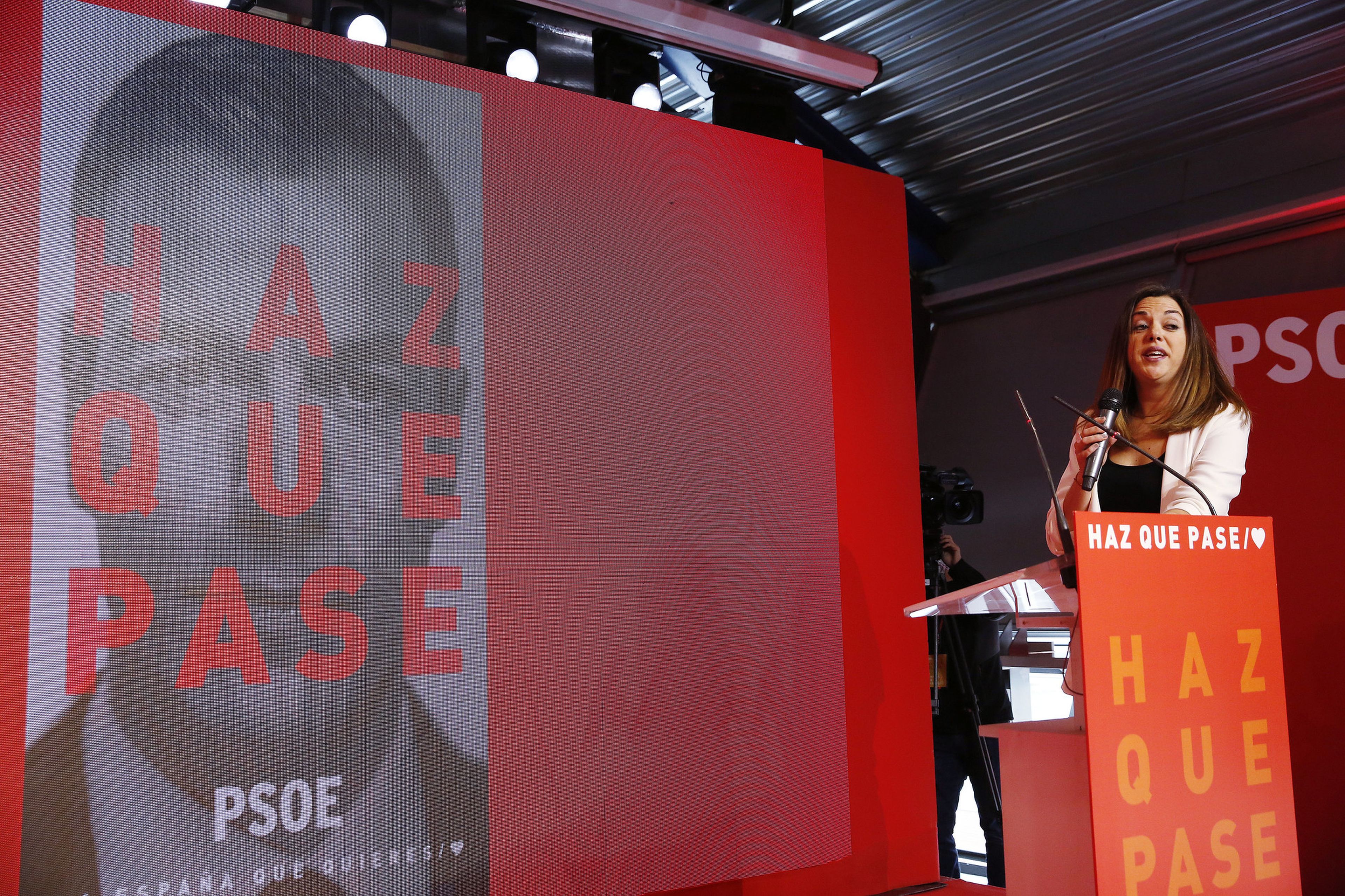 Acto de presentación de la campaña del PSOE para las elecciones generales del 28 de abril de 2019.