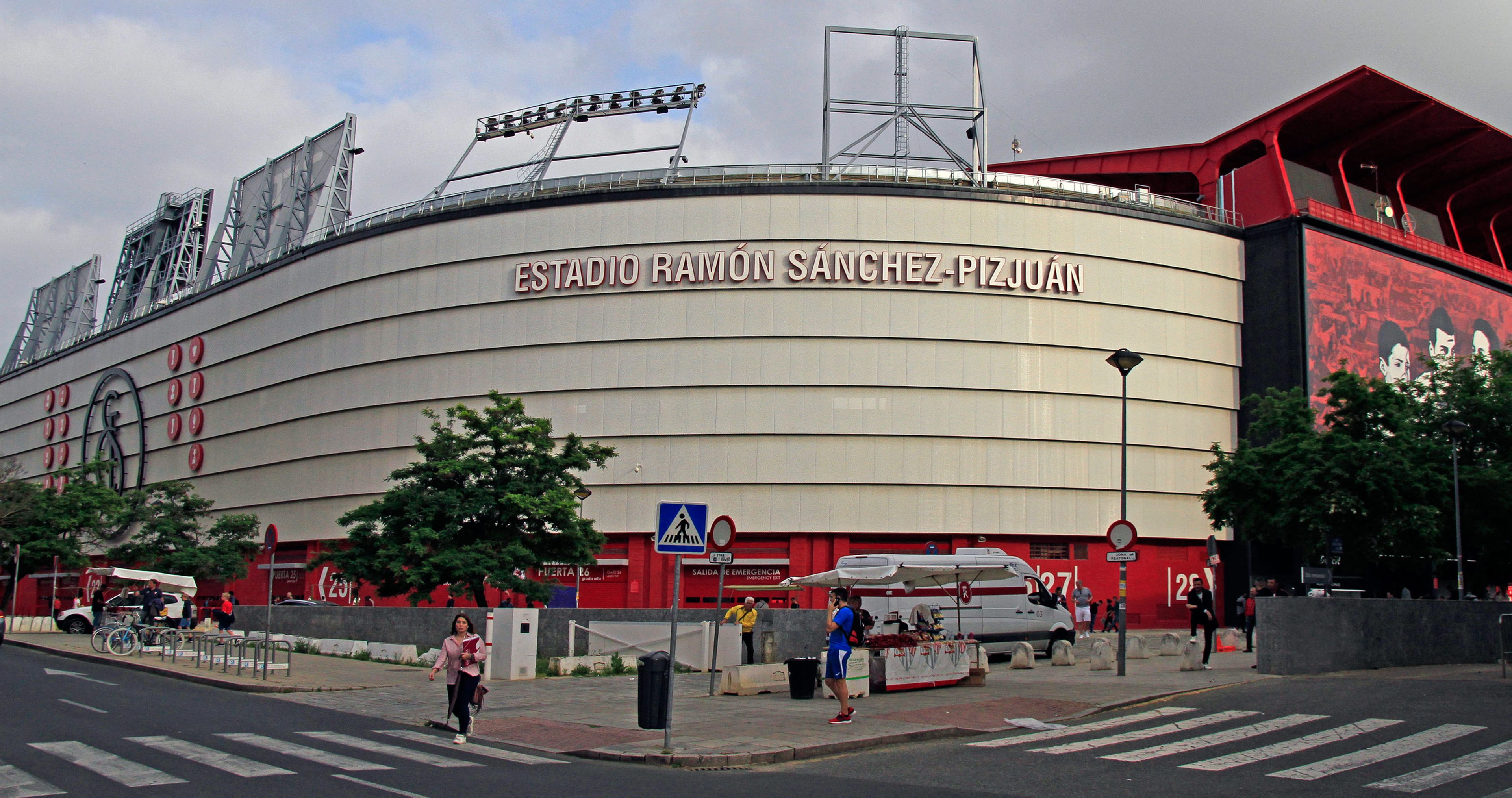 El actual estadio Sánchez-Pizjuán del Sevilla FC, donde Ramos comenzó su andadura.
