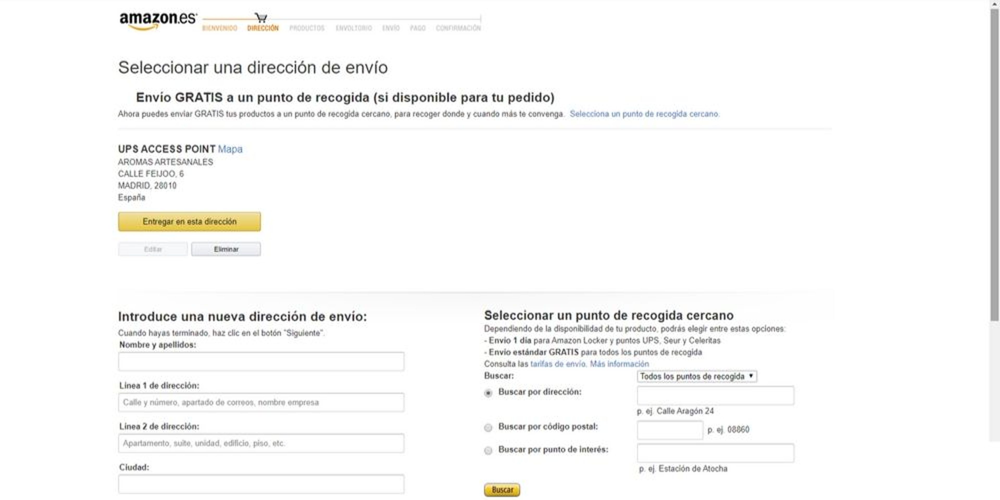 Amazon España dispone envíos gratuitos