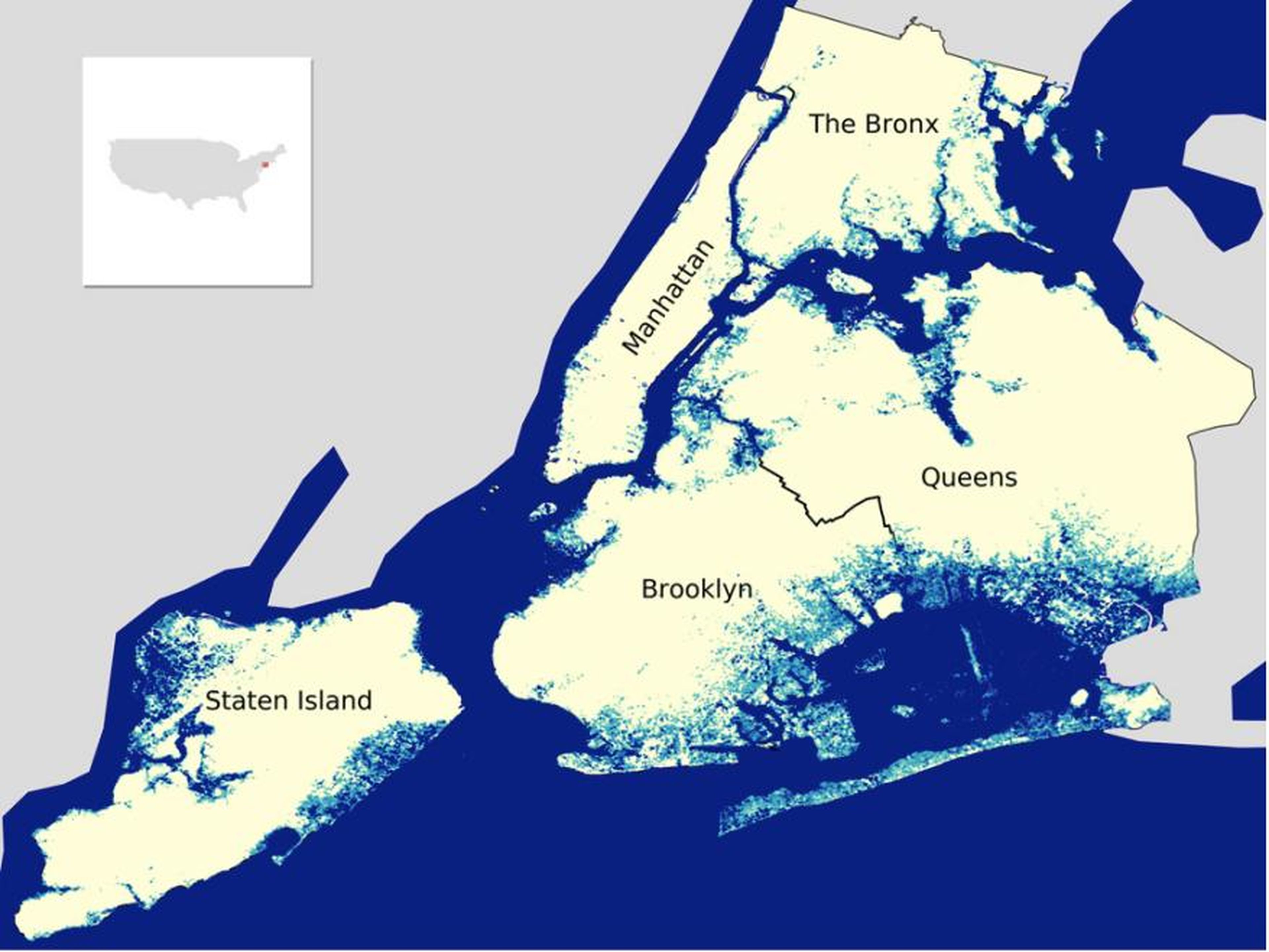 Áreas como Brooklyn y Queens podrían verse afectadas de forma importante.