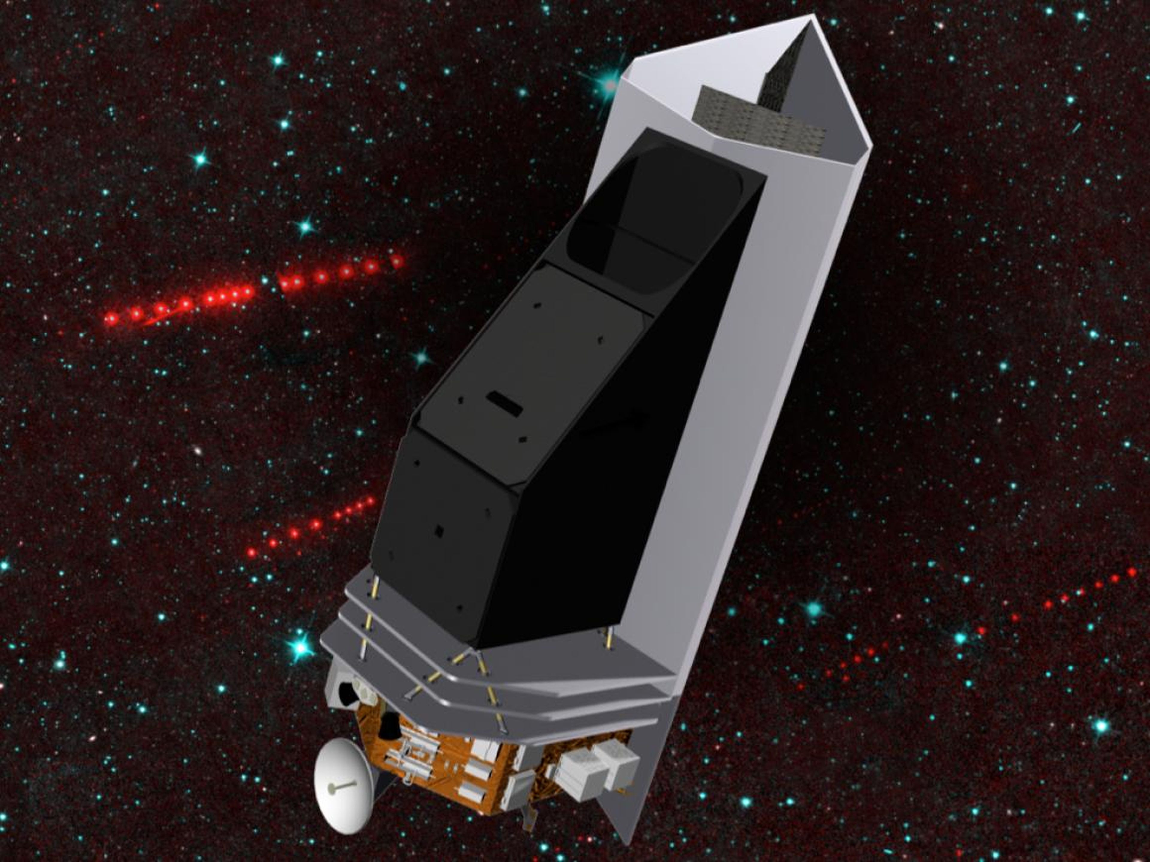 Proyecto artístico de la misión de caza de asteroides NEOCam.