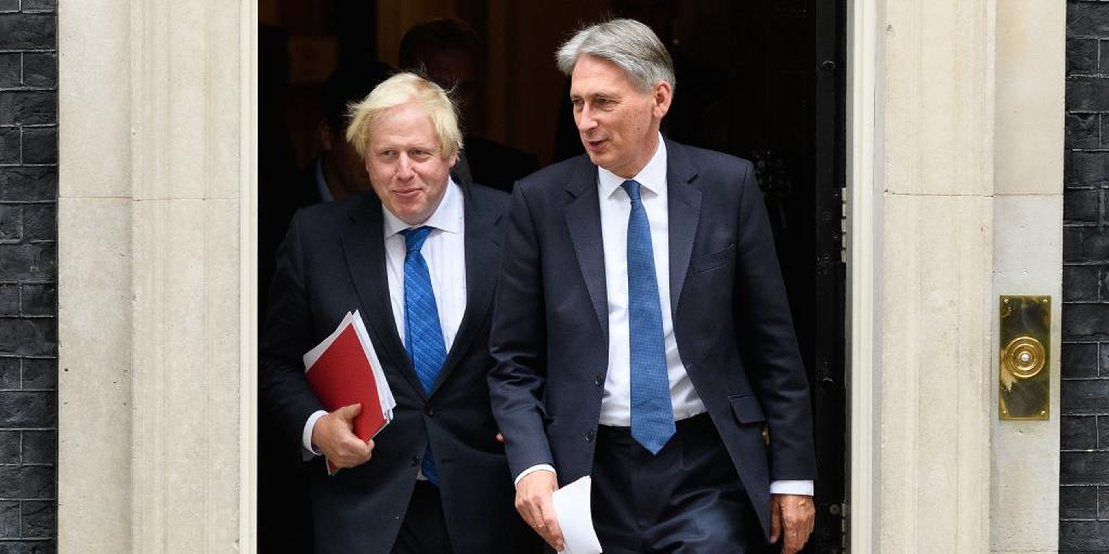 Boris Johnson y Philip Hammond