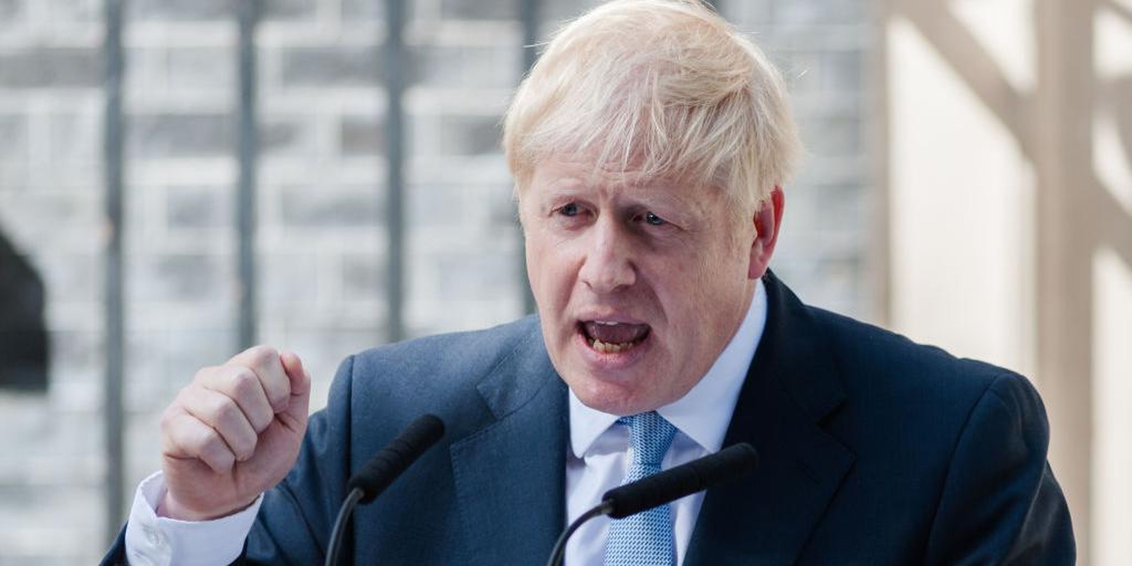 Boris Johnson ha hablado a los medios en la puerta de su casa, en el 10 de Downing Street.