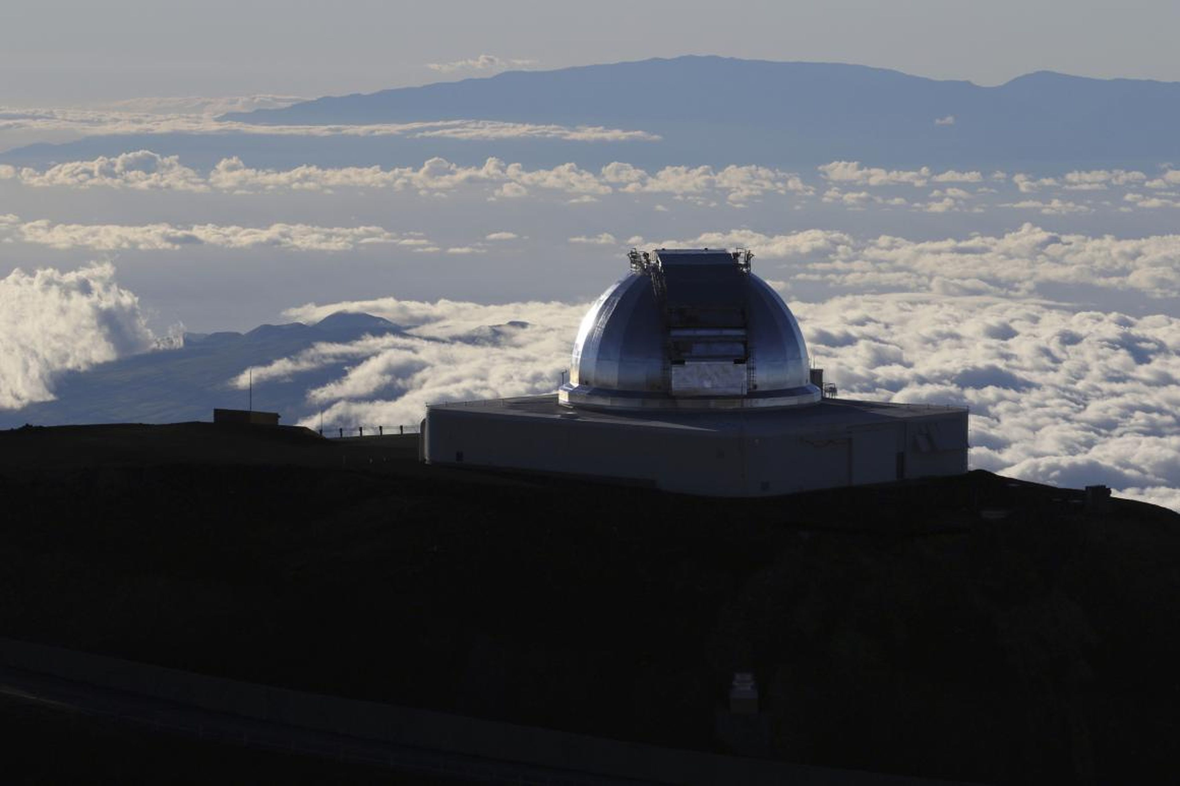 A telescope at the summit of Mauna Kea, Hawaii's tallest mountain, on July 14, 2019.