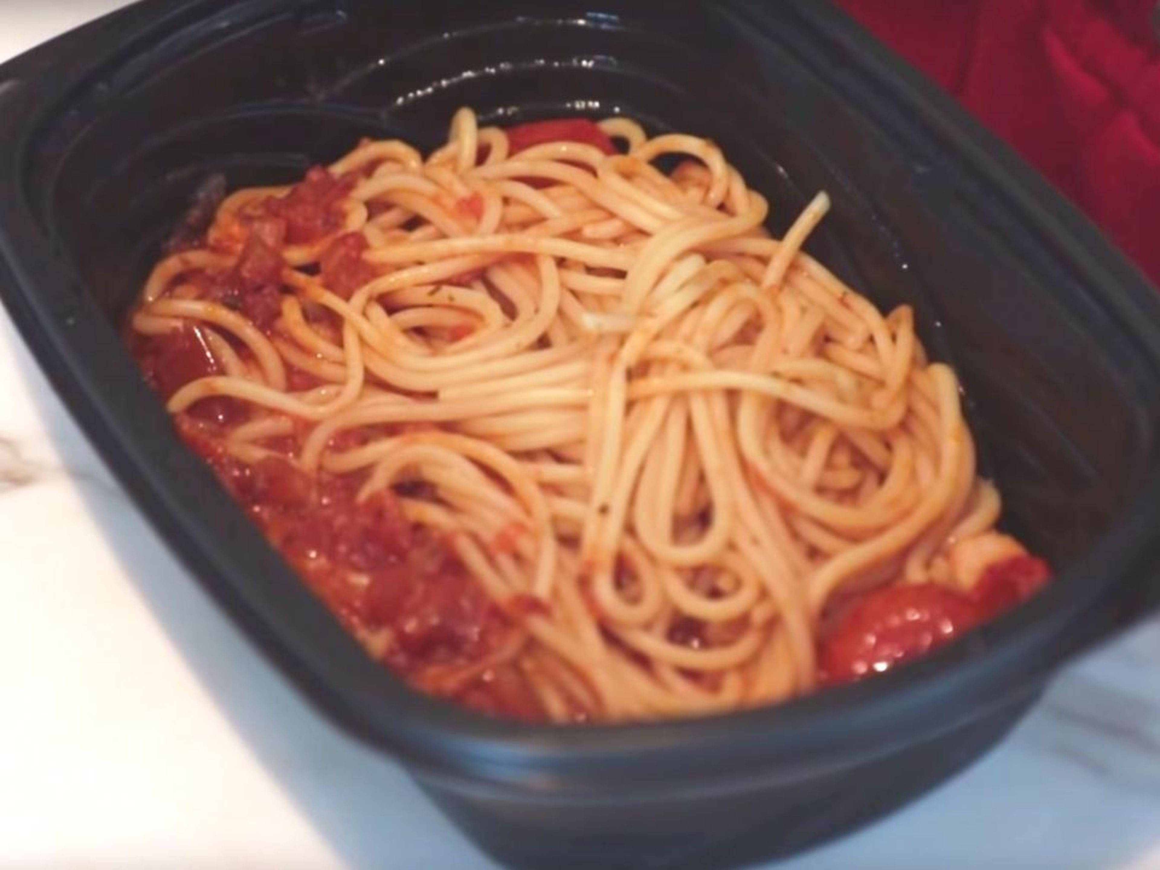 The chili prawn pasta from "The Italian Stallion."