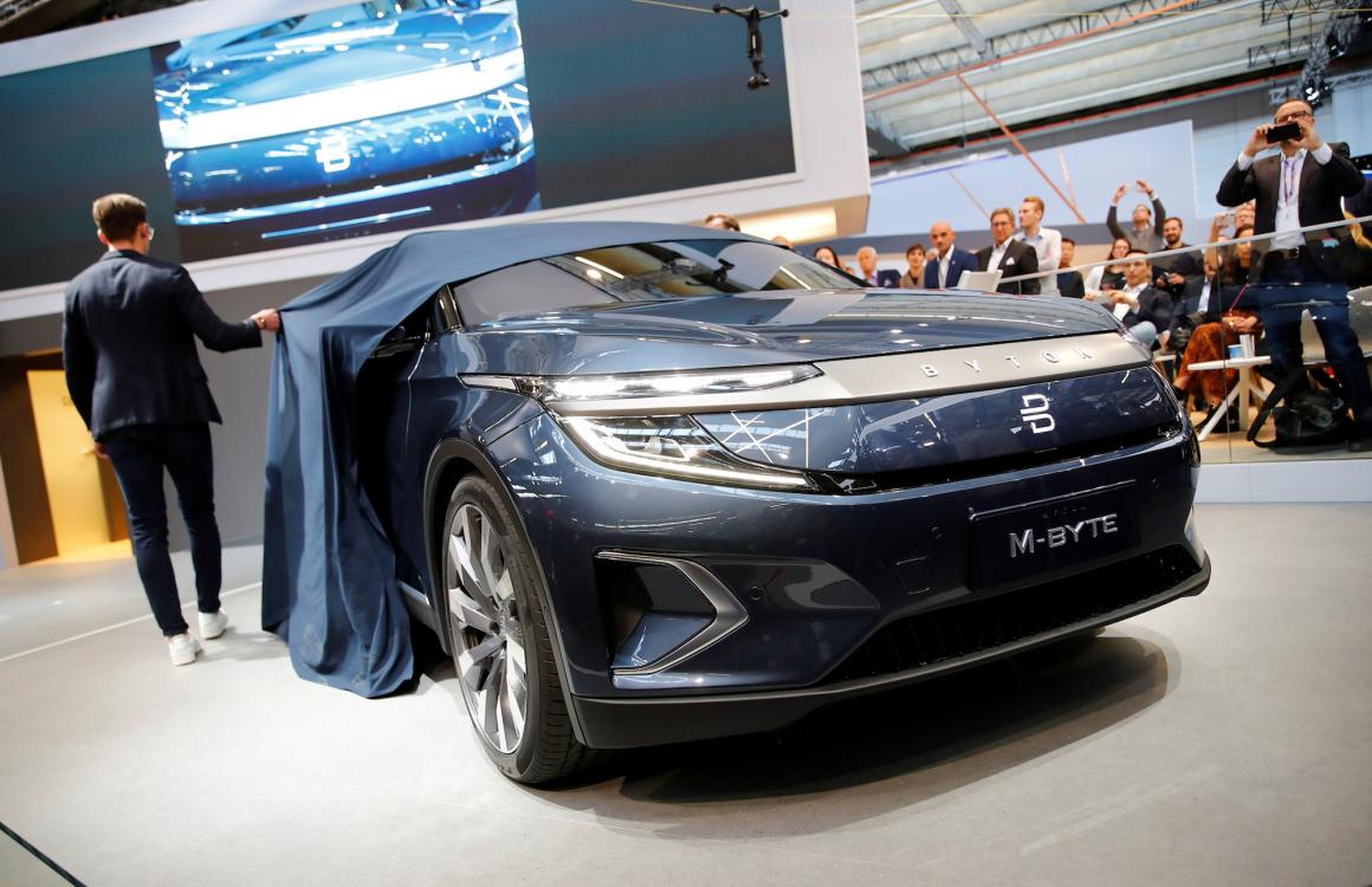 China's Byton showed its M-Byte Concept, yet another all-electric future contender.