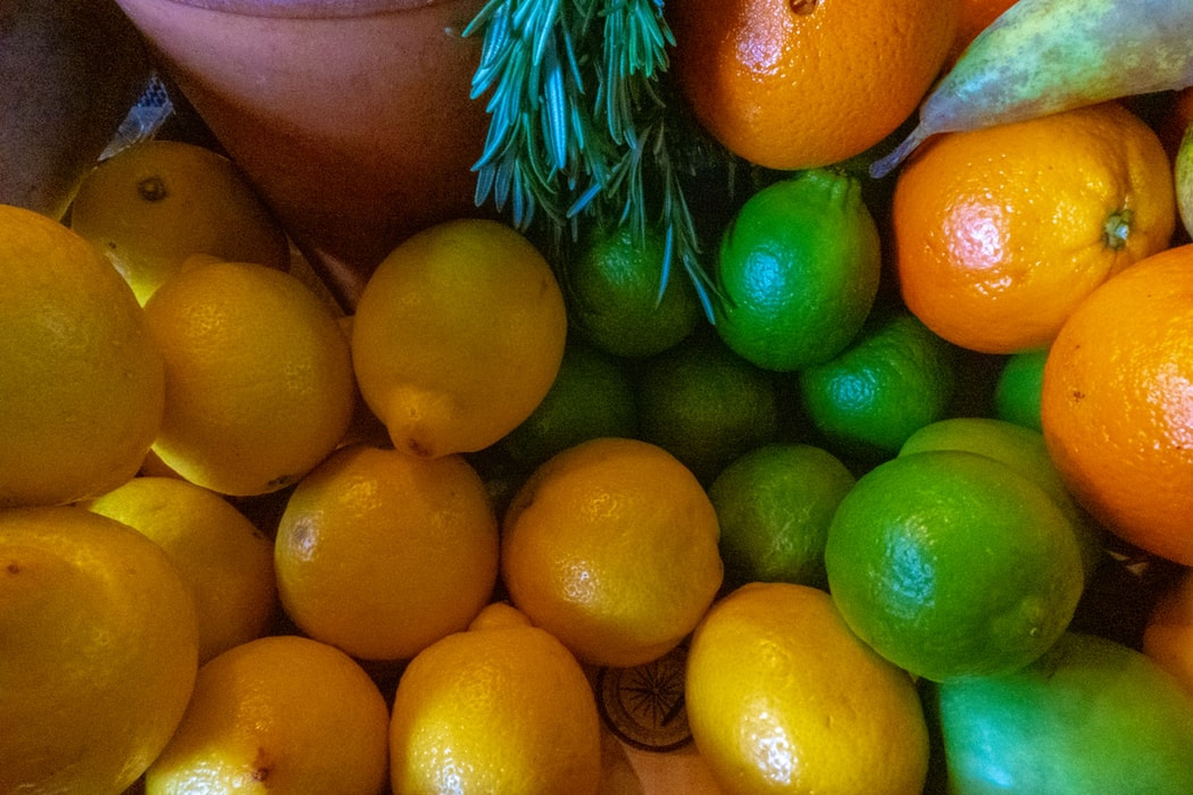 Cítricos, limones, naranjas, limas