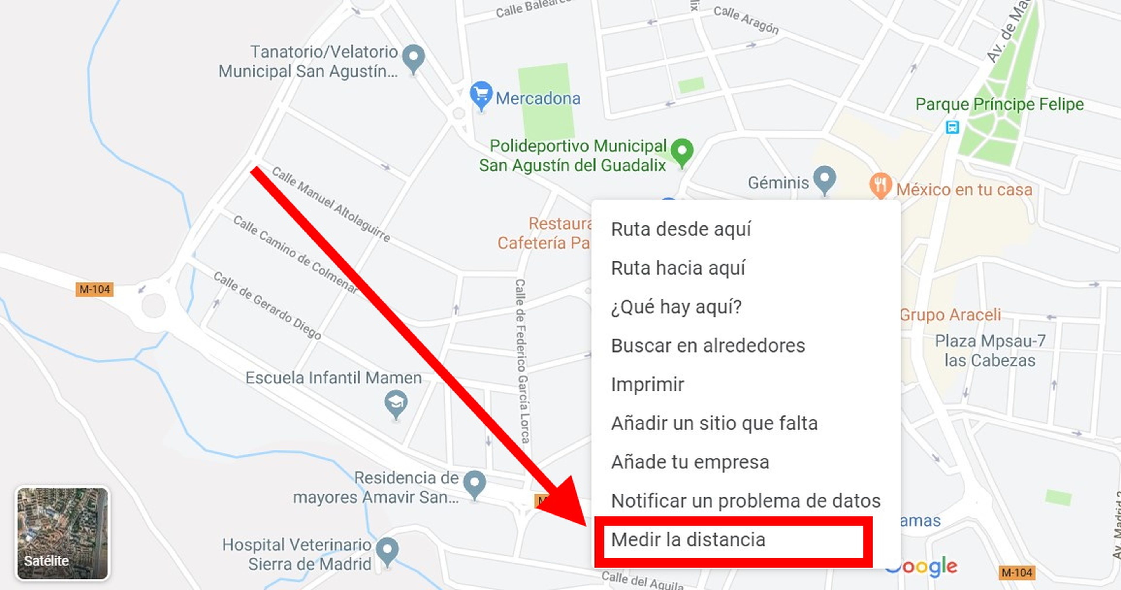 rescate Frustrante excepto por Cómo medir la distancia entre dos puntos en Google Maps | Business Insider  España