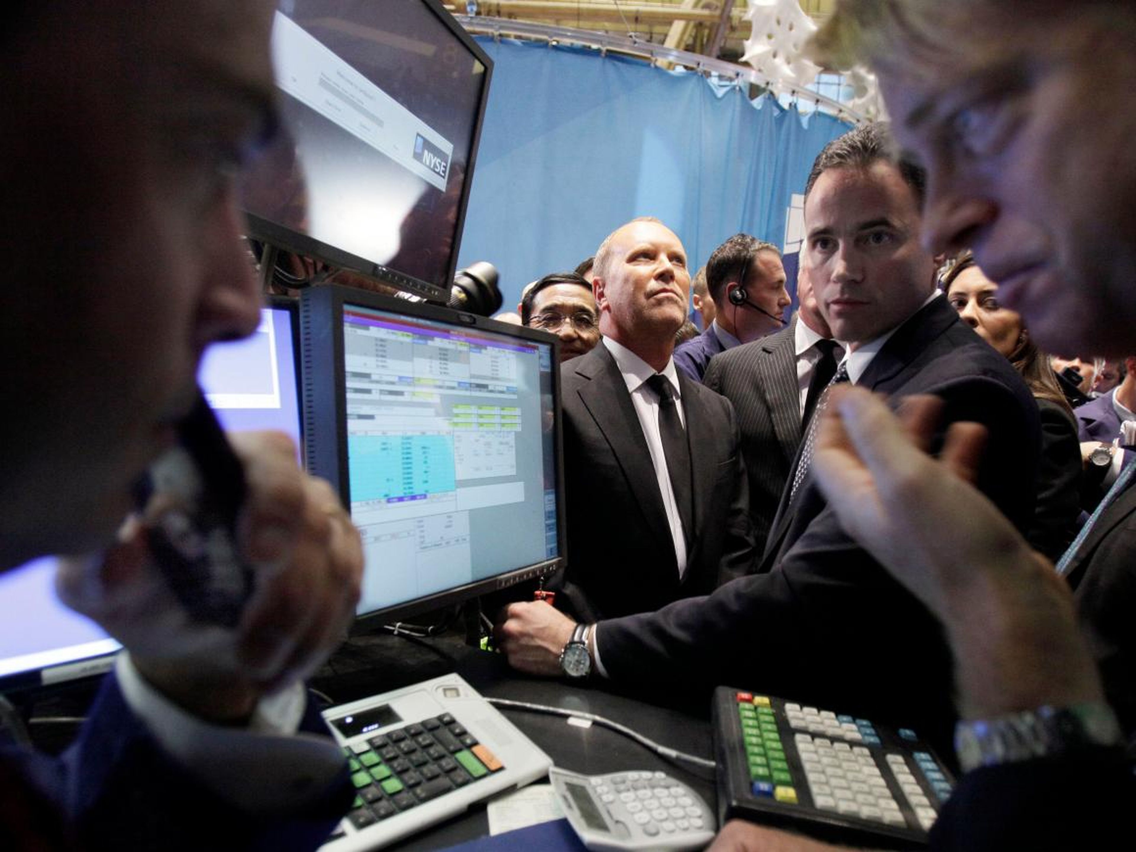 Michael Kors en la Bolsa de Nueva York.