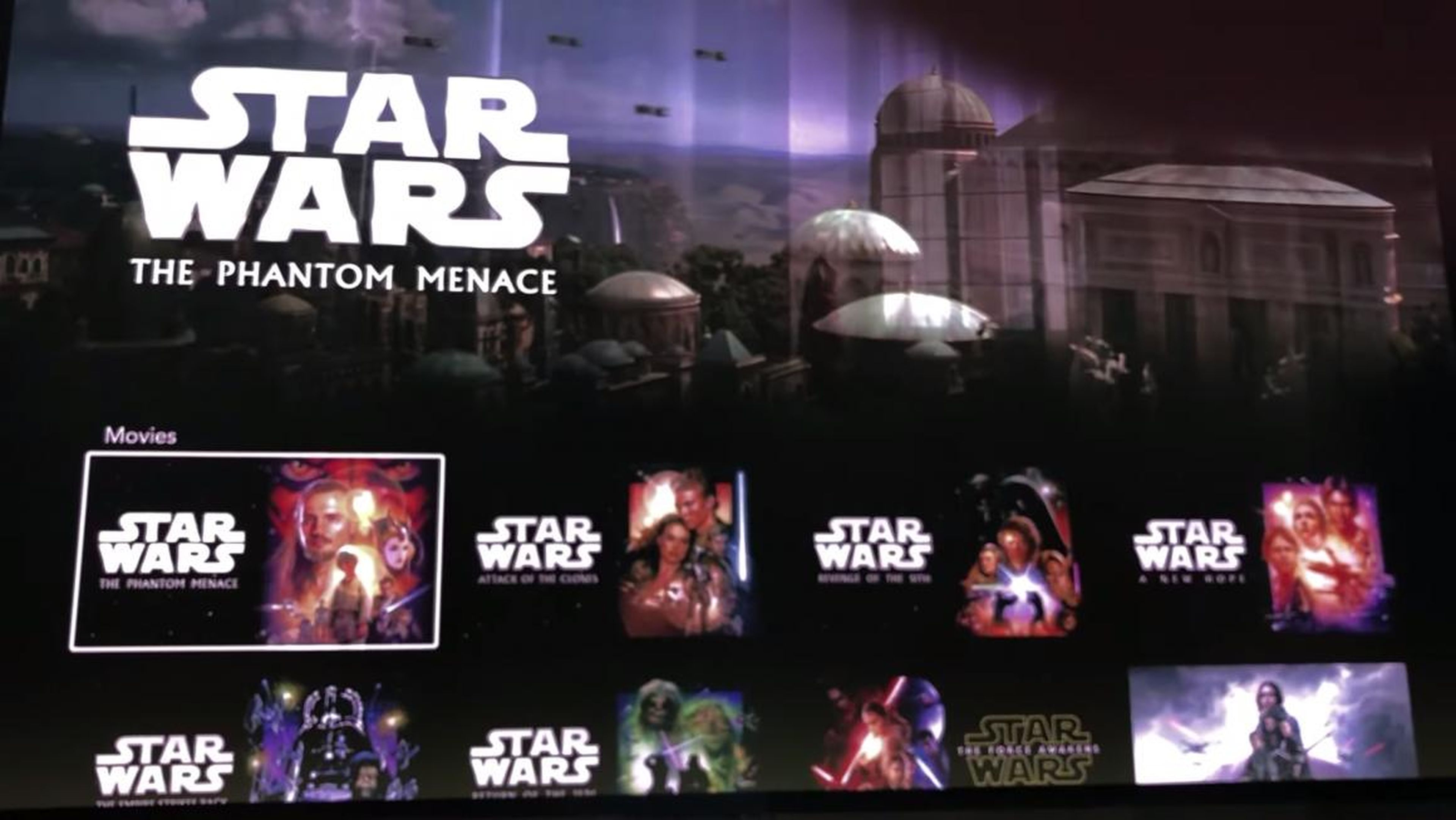 Disney has the full rights to "Star Wars," so the company will feature every film in the main series, in order, right in the app. You can also watch any of the movie spin-offs or TV shows there, too.