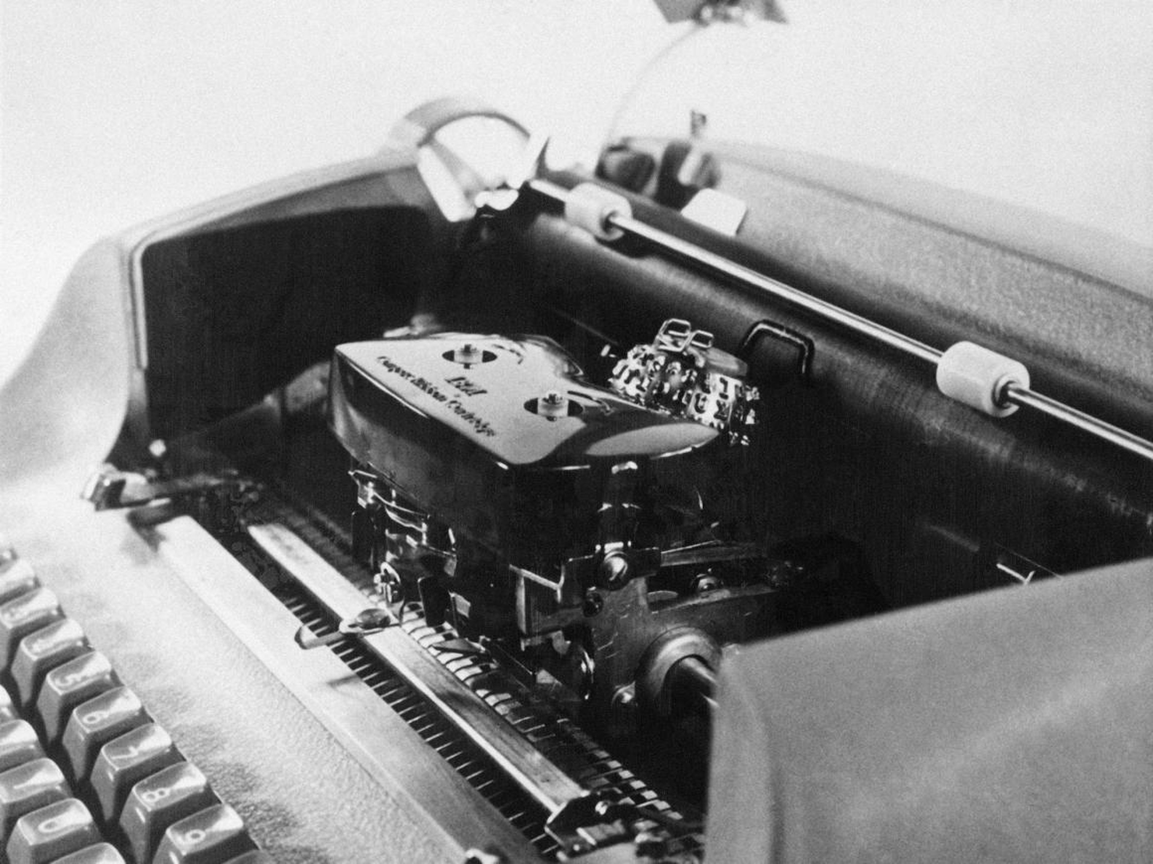 Una máquina de escribir IBM de 1961.
