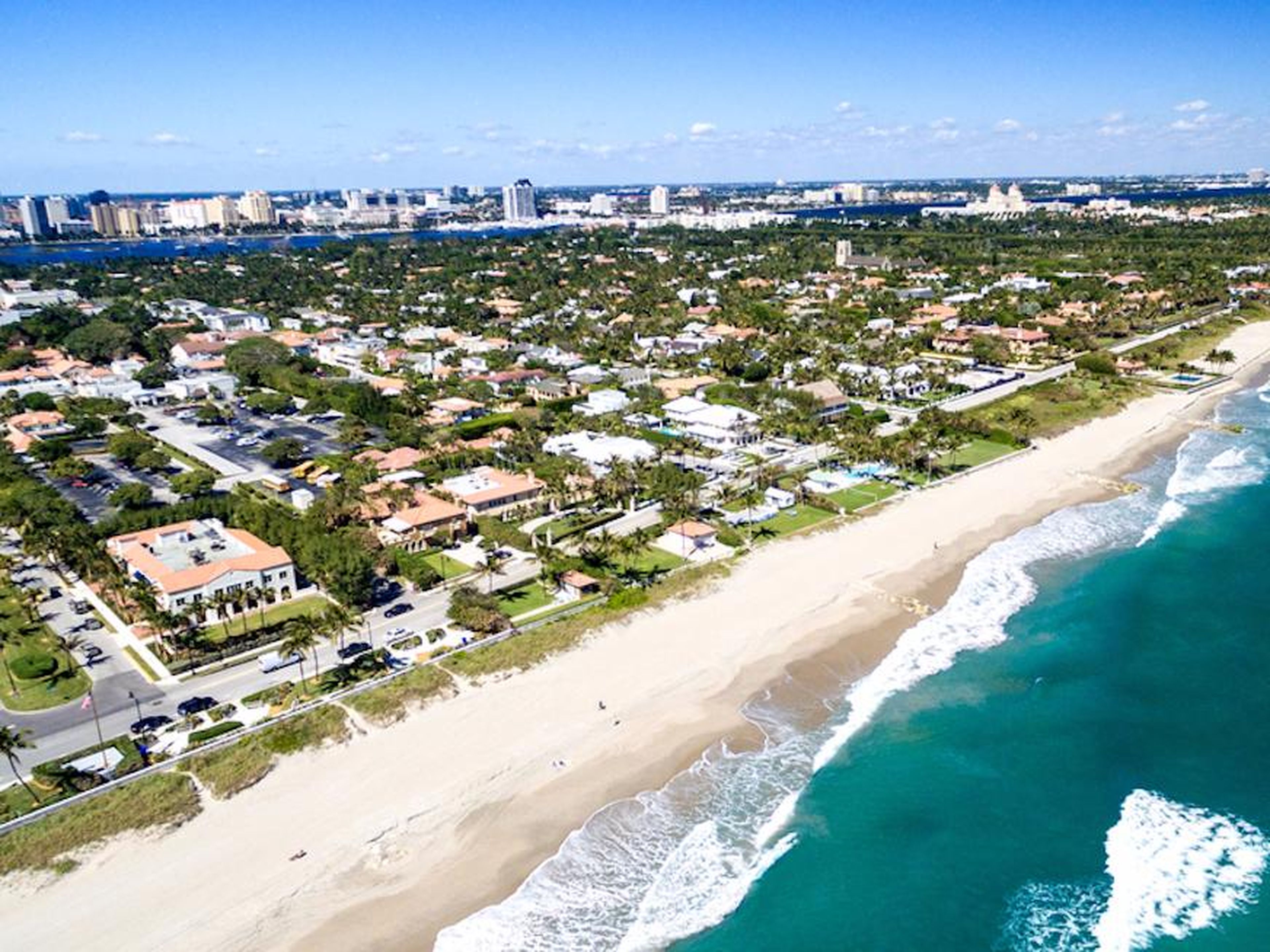 Palm Beach, Florida, where Trump owns three homes.