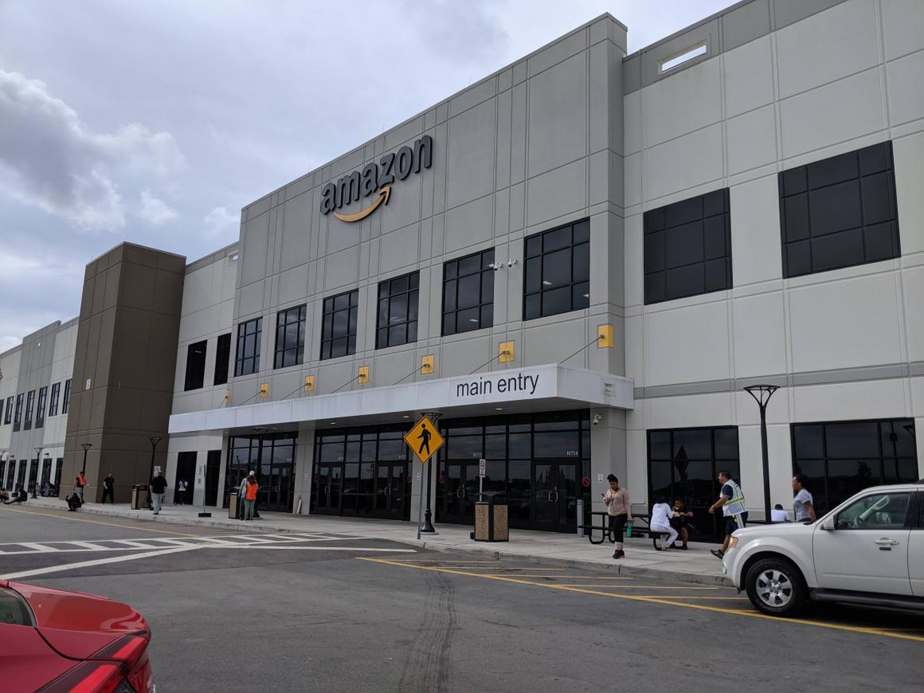 I headed inside for the tour, which was arranged by Amazon's public-relations department.