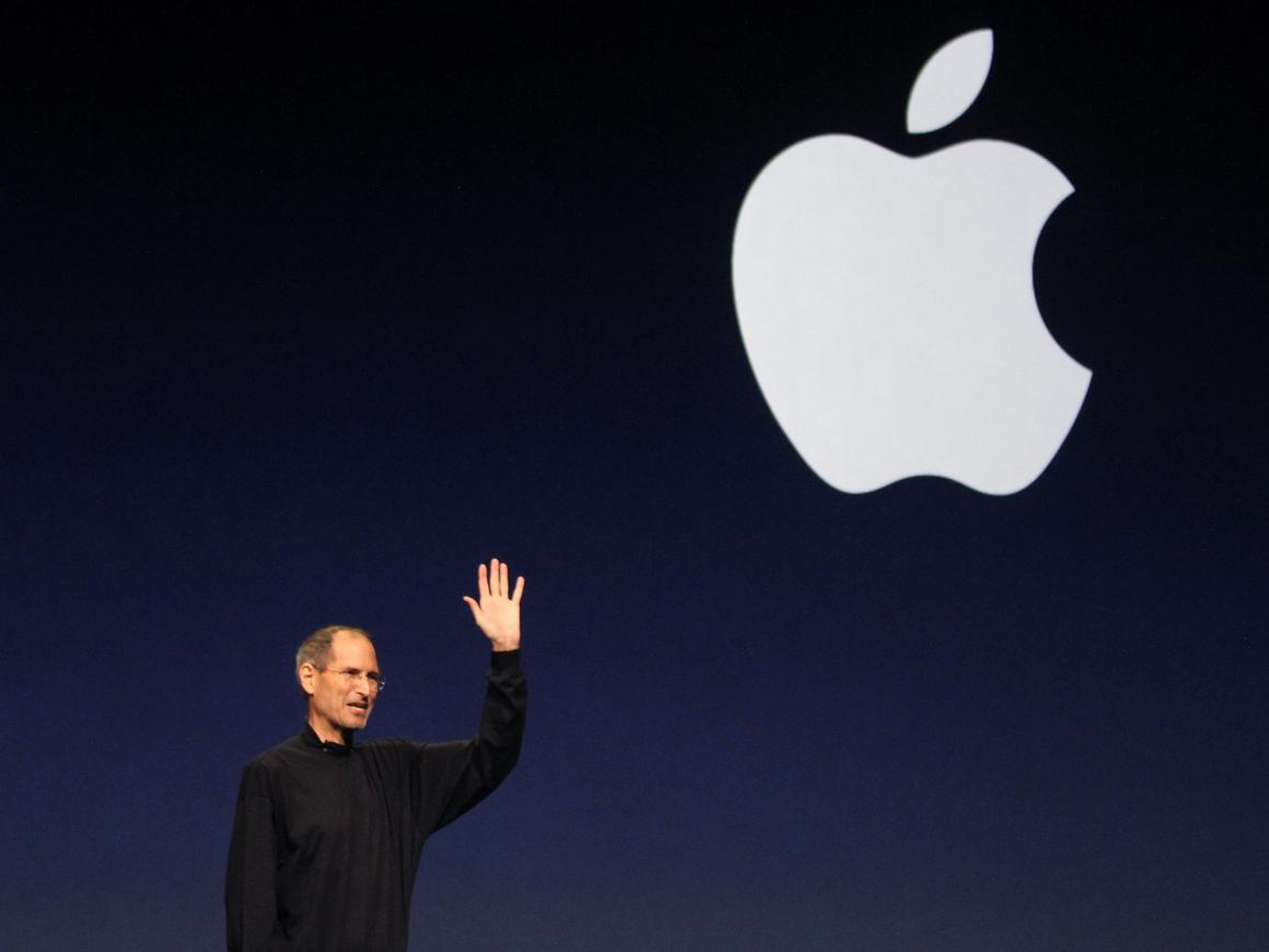 Steve Jobs anunciando el iPad 2 en 2011.