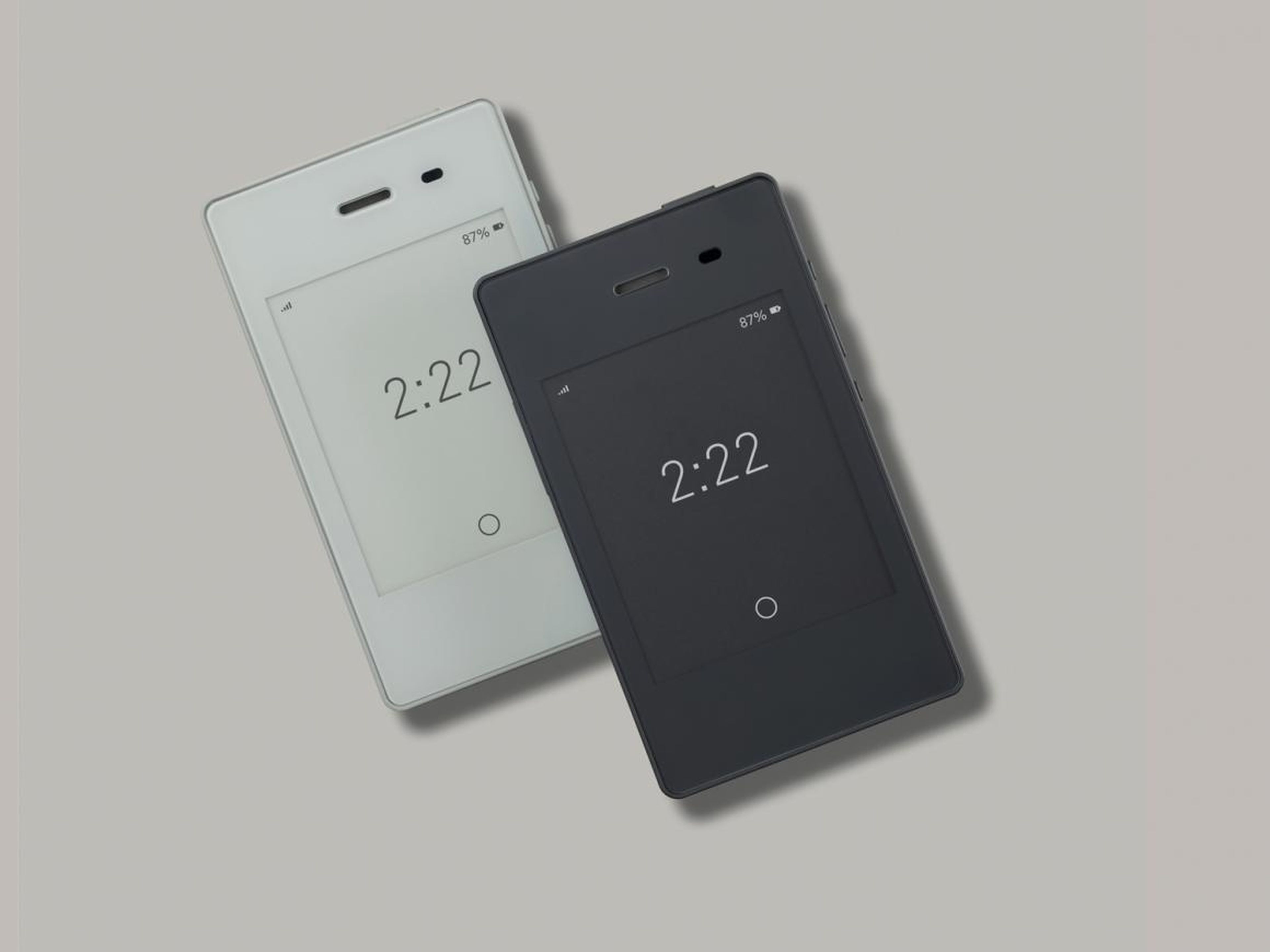 The Light Phone 2 comes in two colors, which Tang said were based on the lightest and darkest colors of e-ink.