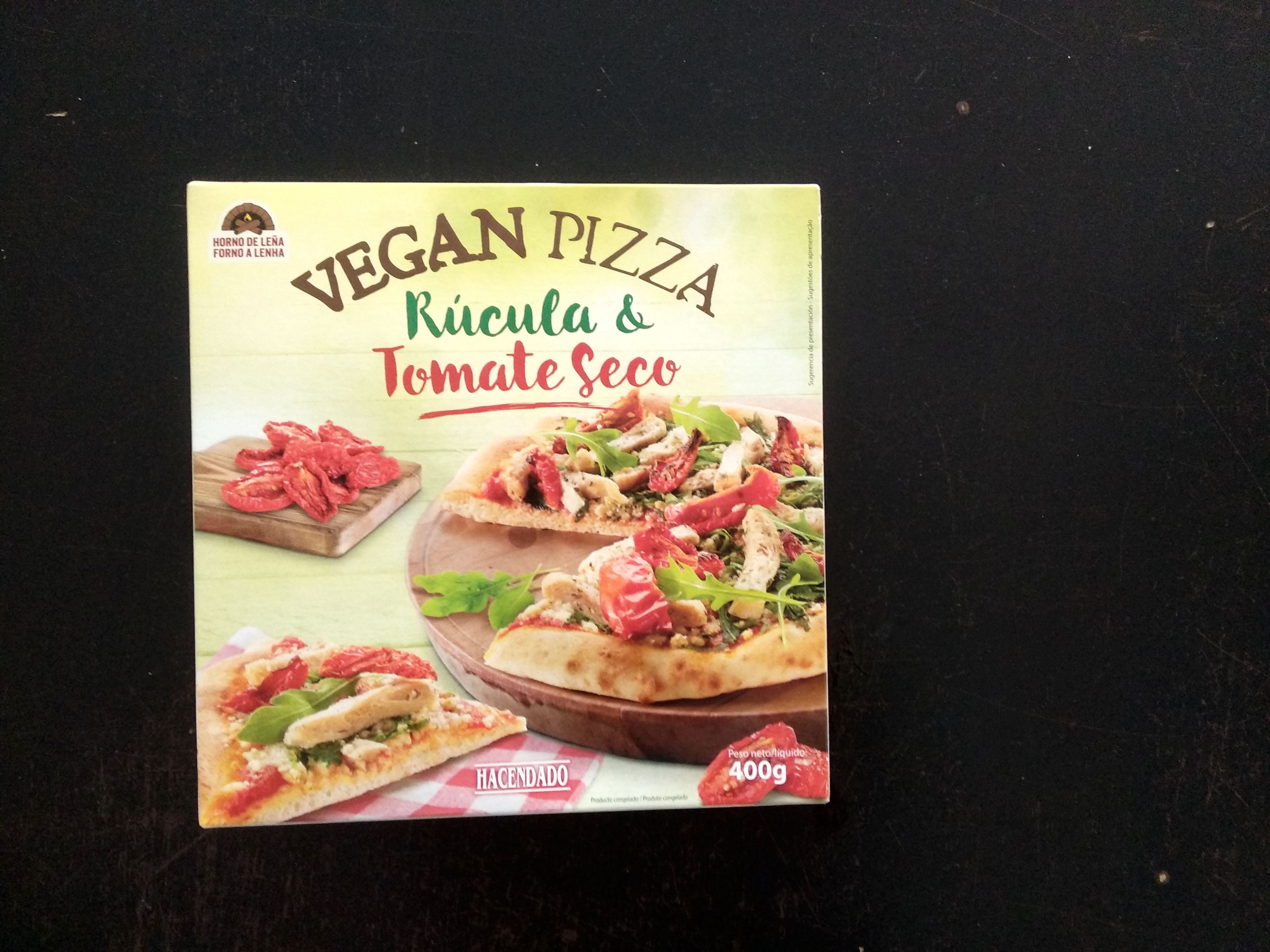 El packaging de la pizza vegana de Mercadona