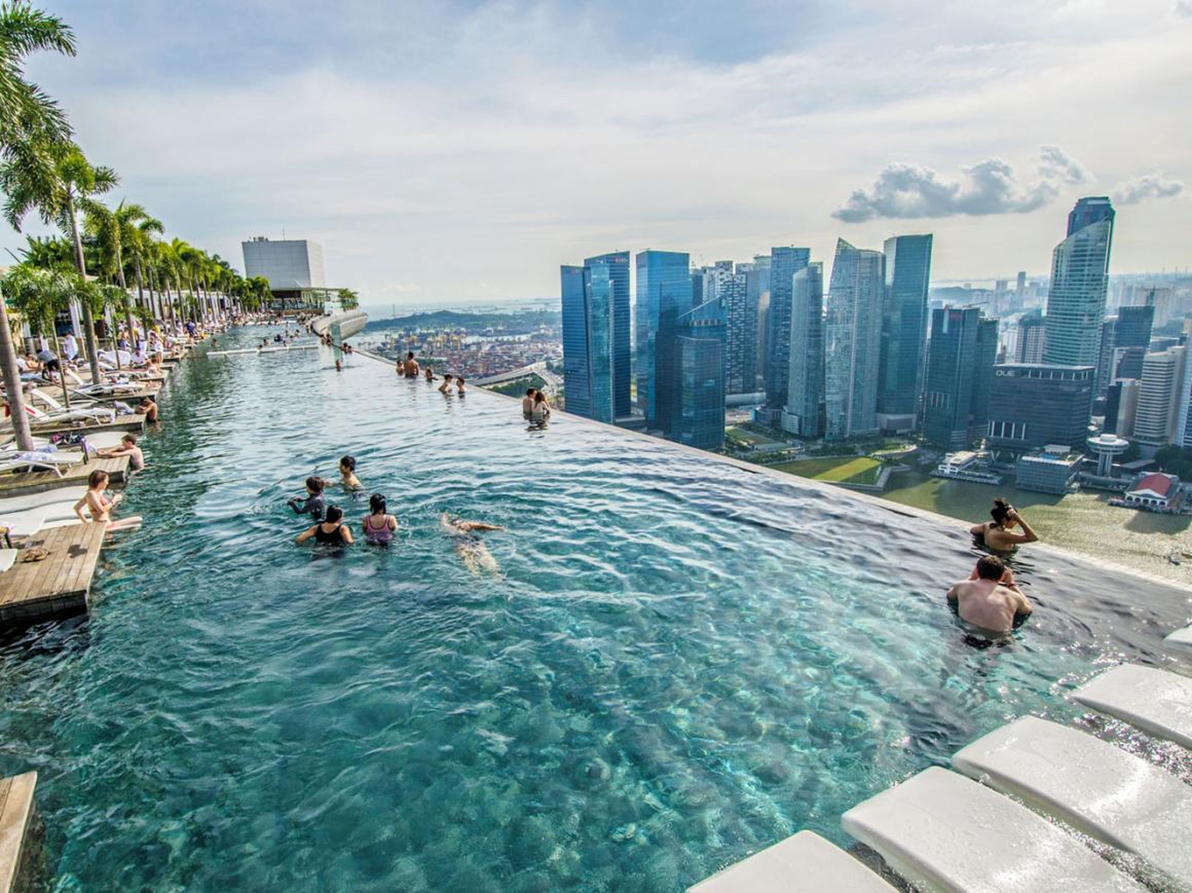 El hotel Marina Bay Sands en Singapur.