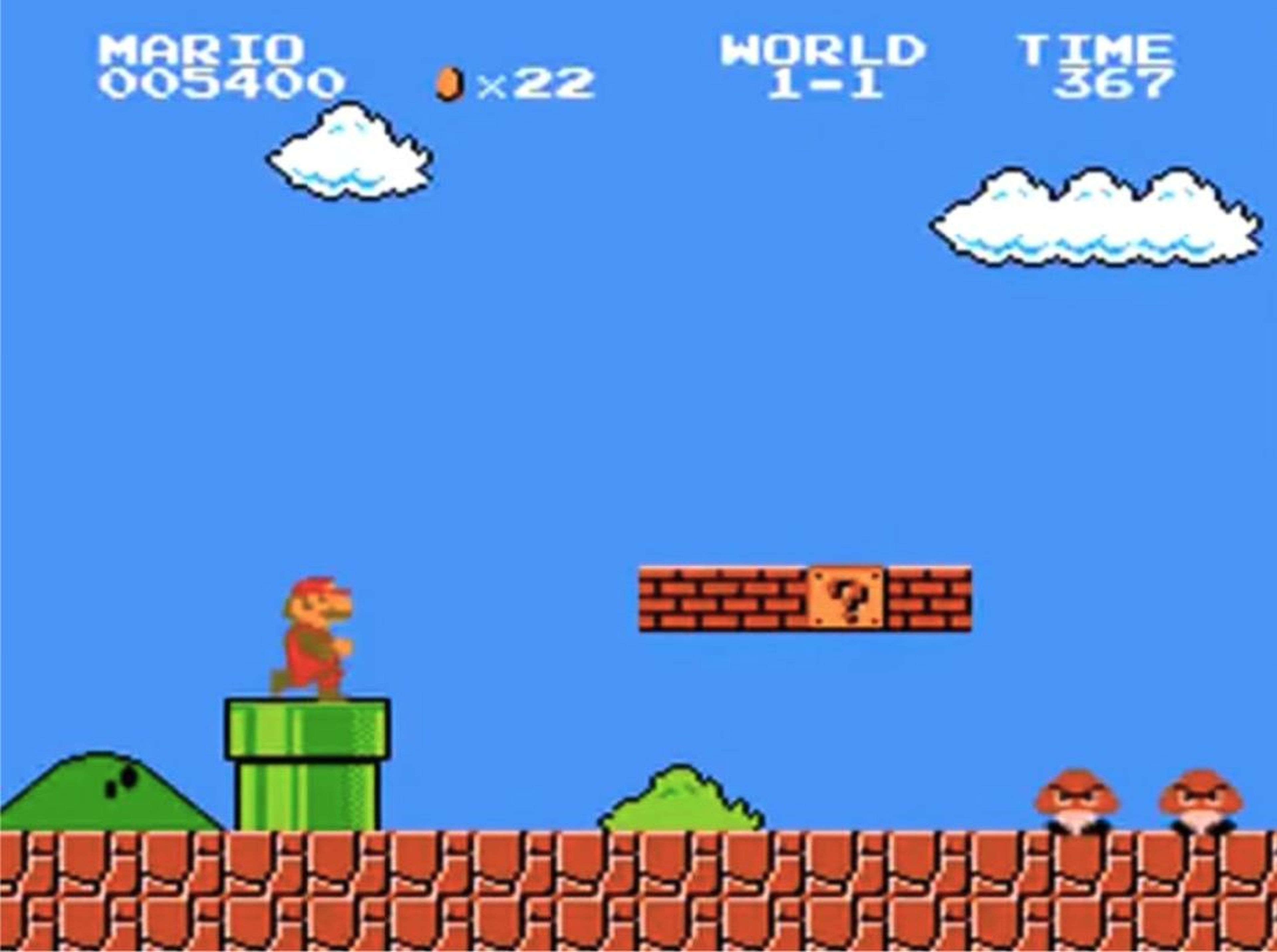 Un pantallazo de súper Mario.