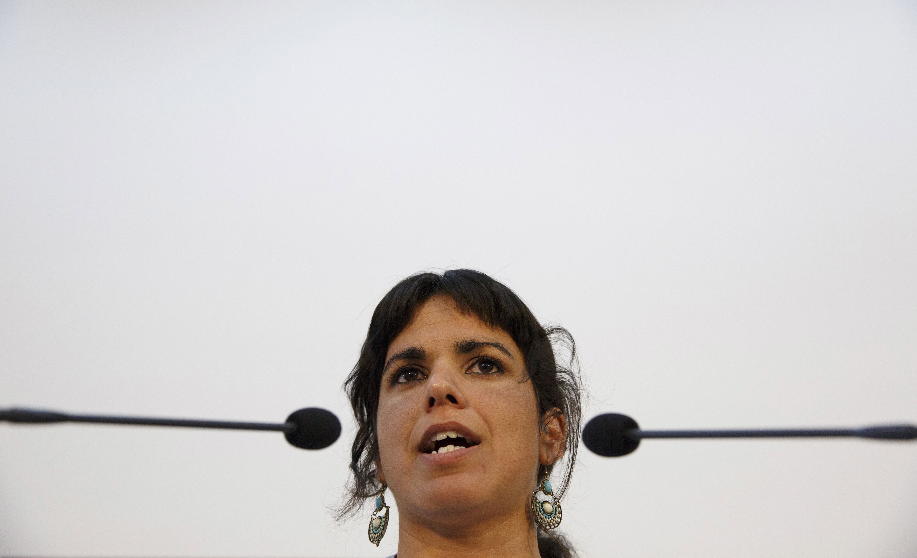 Teresa Rodríguez, líder de Podemos en Andalucía, en 2015.