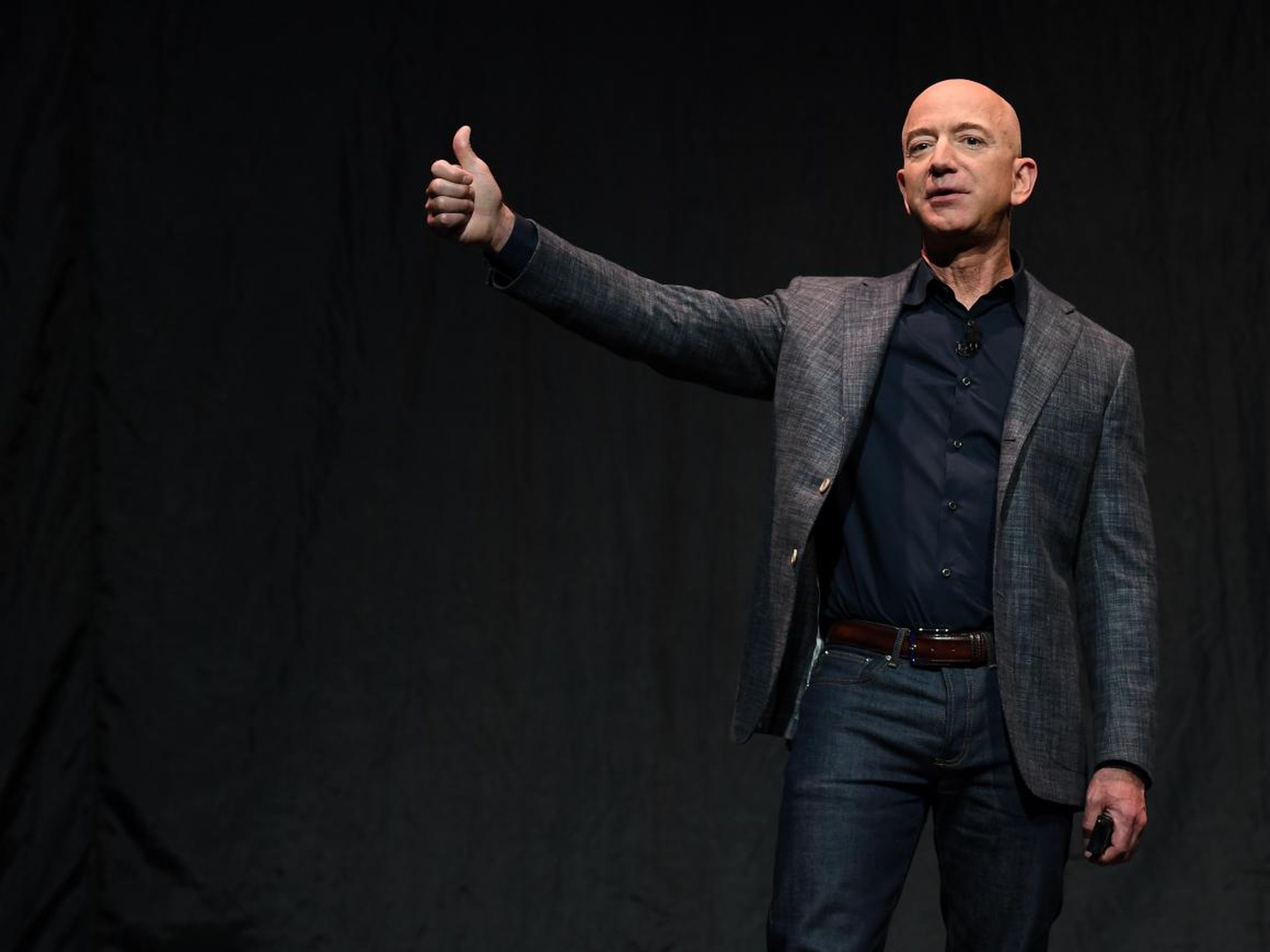 El CEO de Amazon Jeff Bezos.