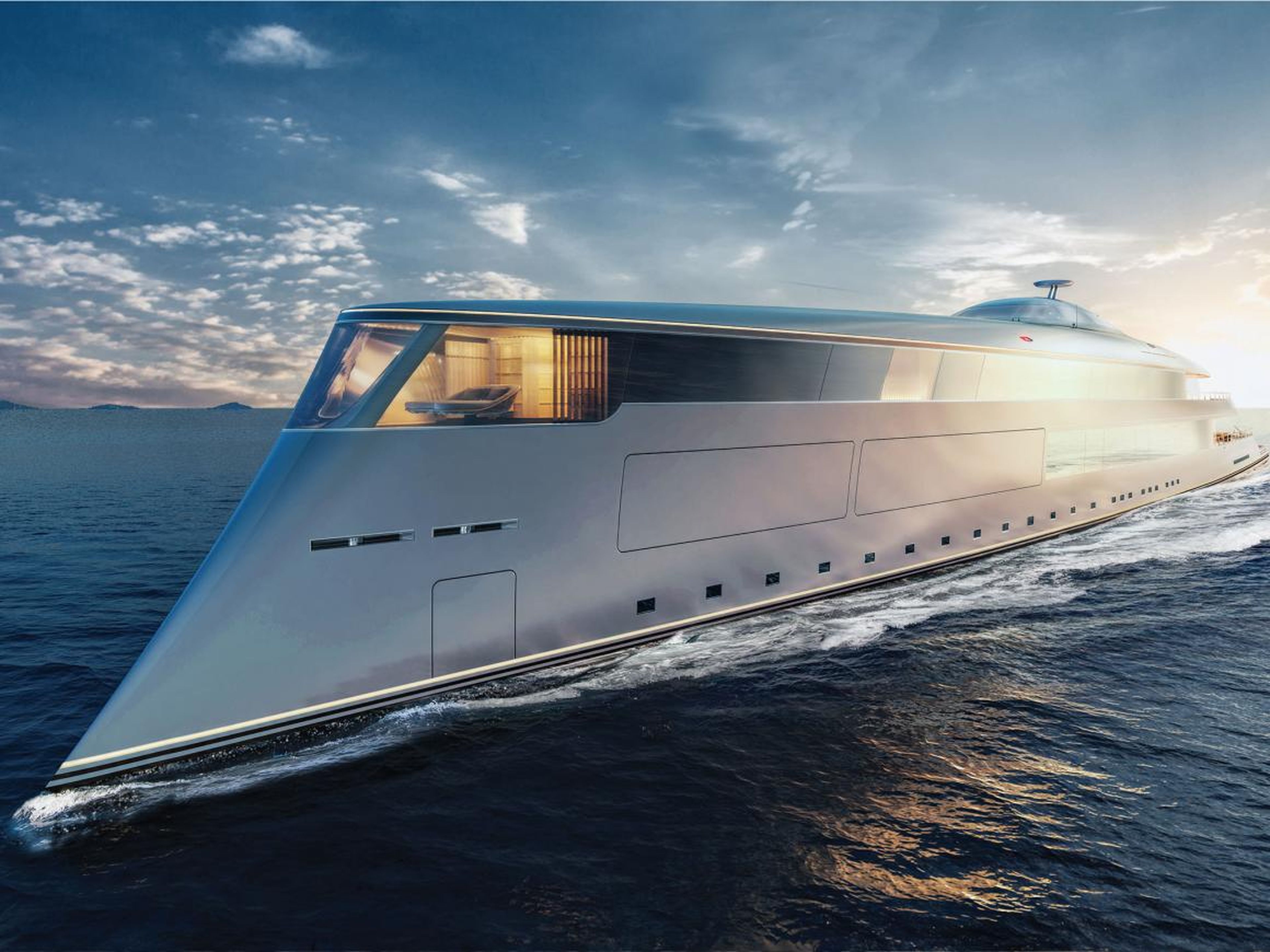 Aqua, the 367-foot superyacht designed to run entirely on liquid hydrogen, would operate at a top speed of 17 knots and have a range of 3,750 nautical miles.