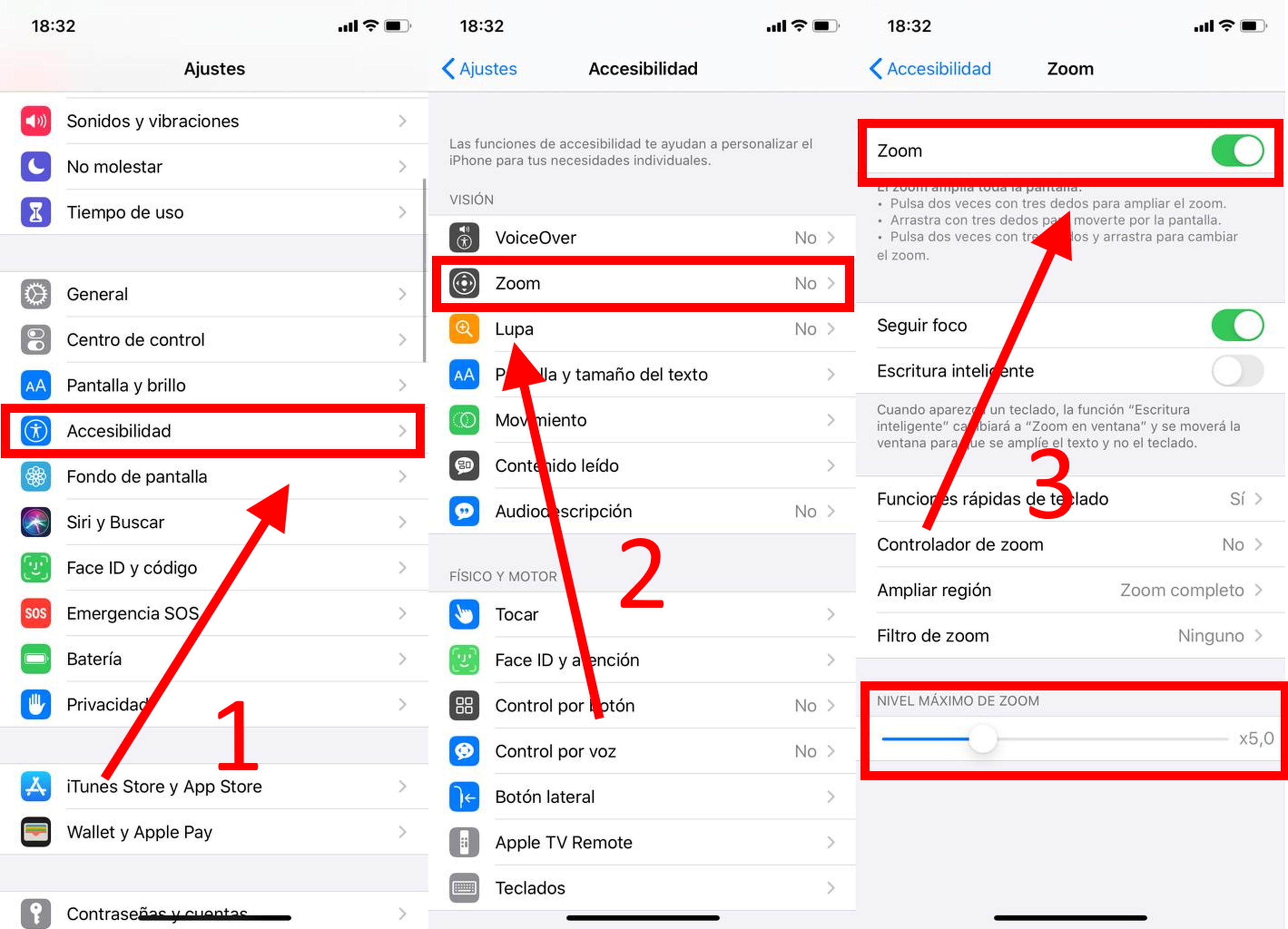 Cómo activar o desactivar el Zoom en un iPhone o en un iPad