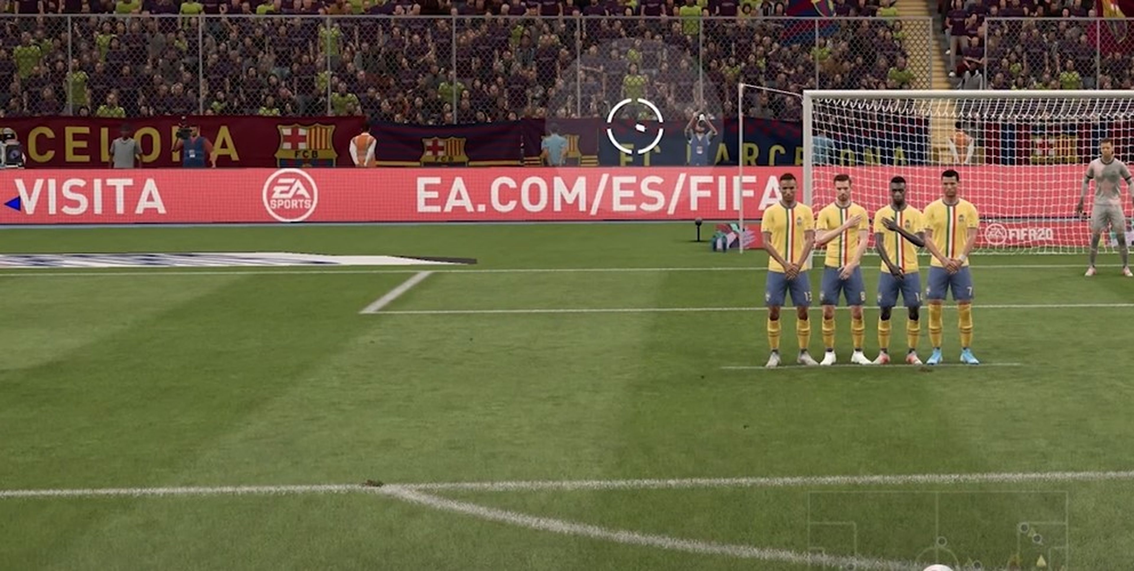 Cómo tirar faltas en FIFA 20 con efecto