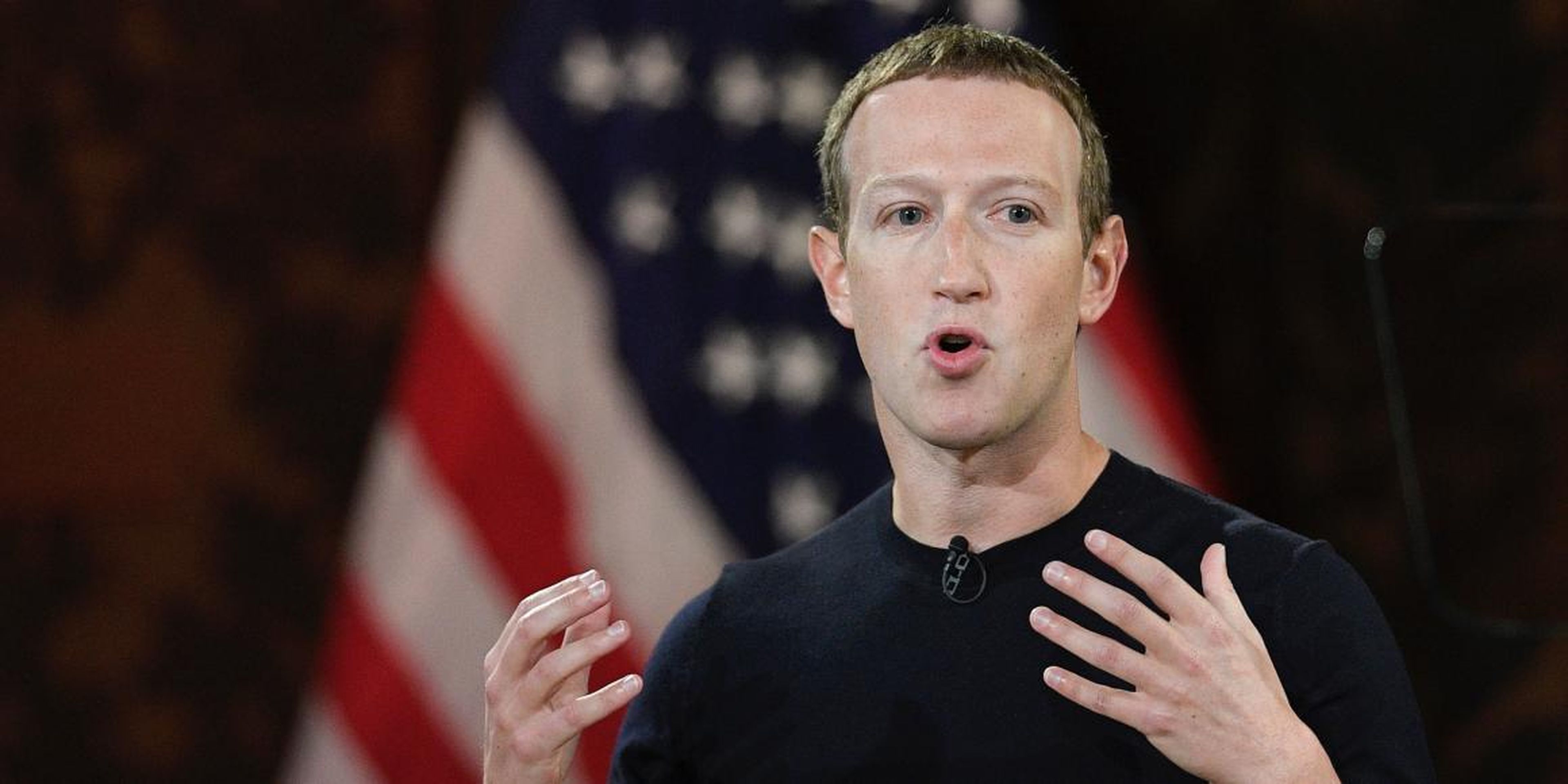 El CEO de Facebook, Mark Zuckerberg, habla en la Universidad de Georgetown, el jueves 17 de octubre de 2019, en Washington.