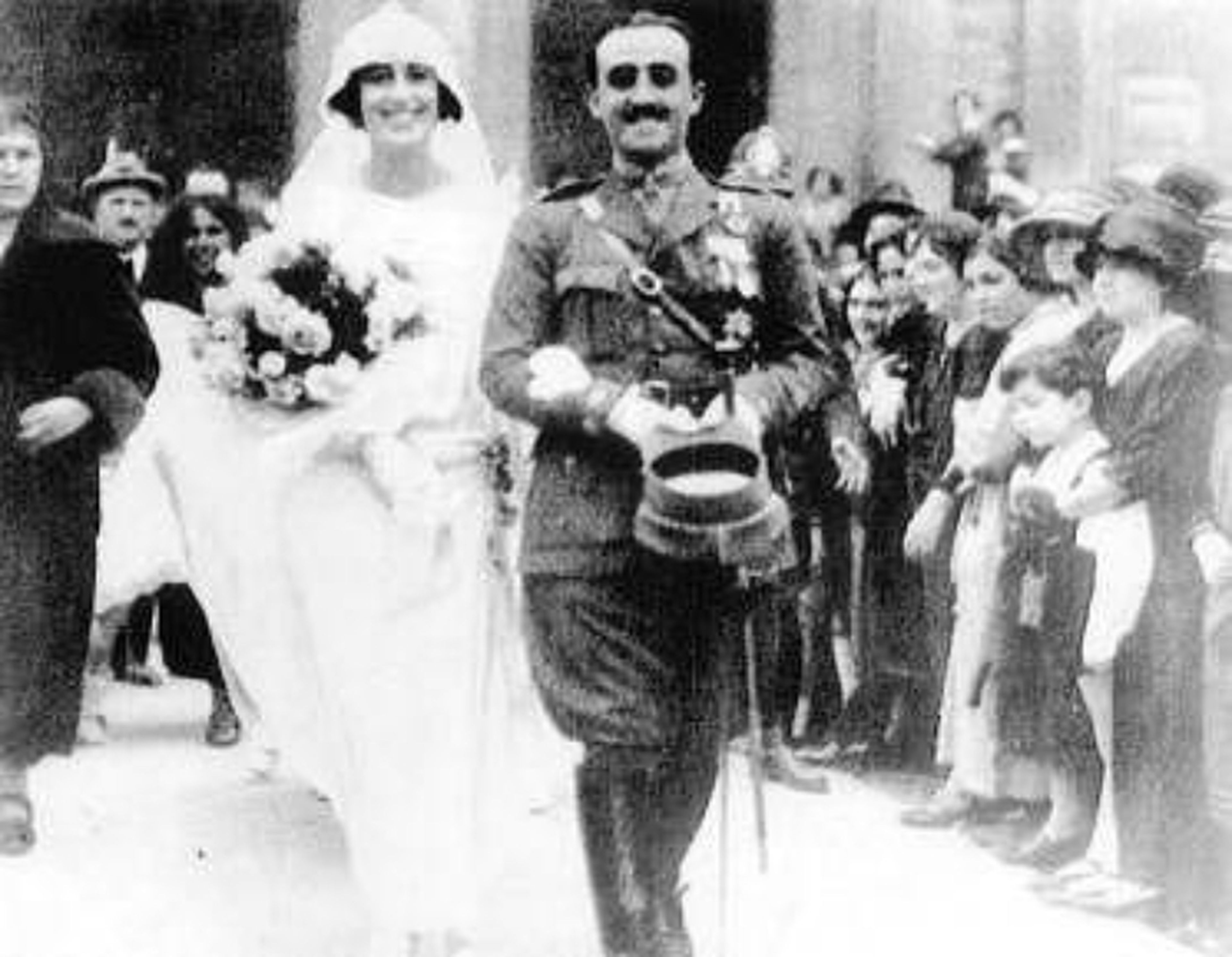 Franco y Carmen Polo, el día de su boda
