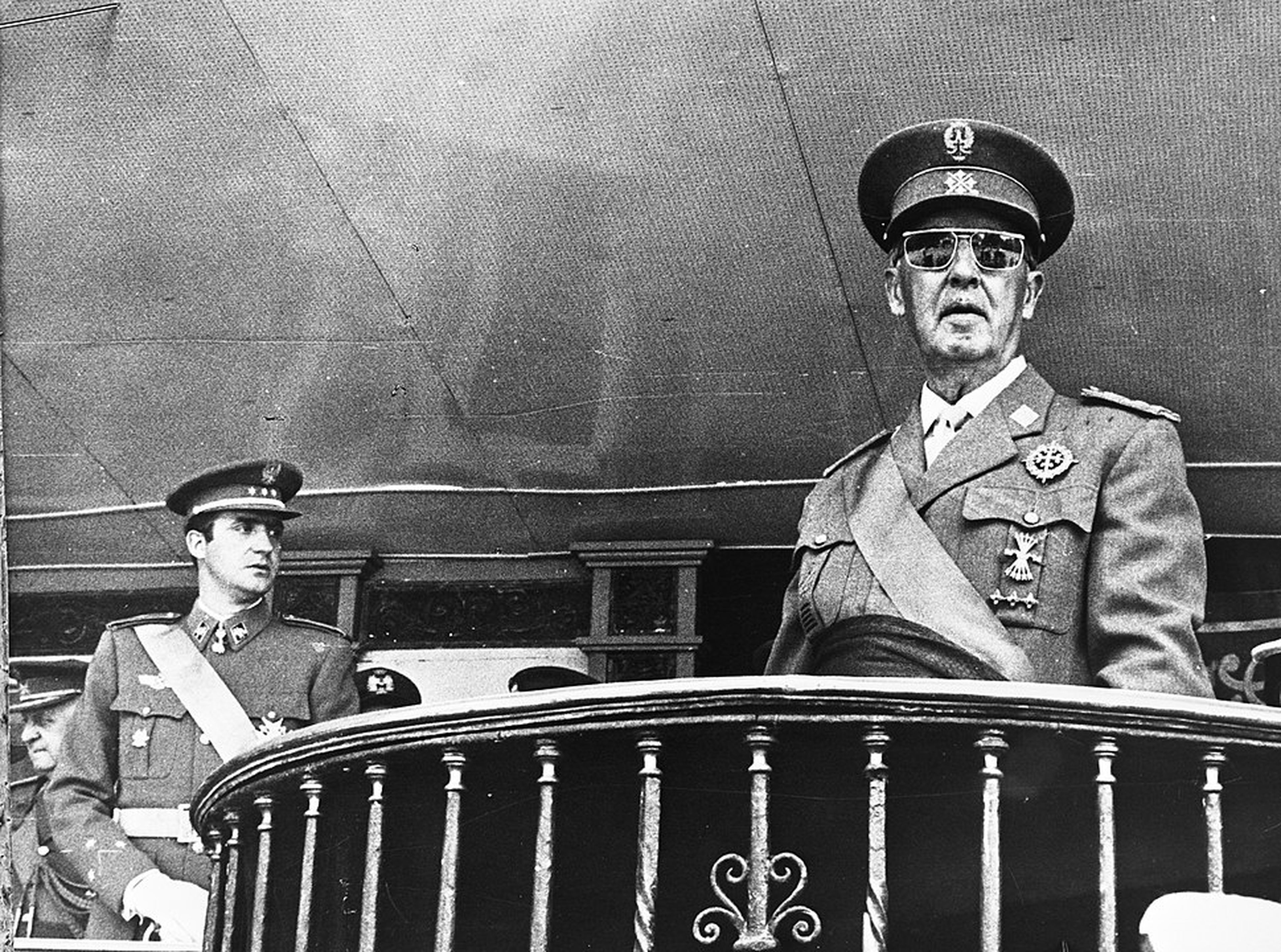 Franco y el entonces príncipe Juan Carlos en 1969