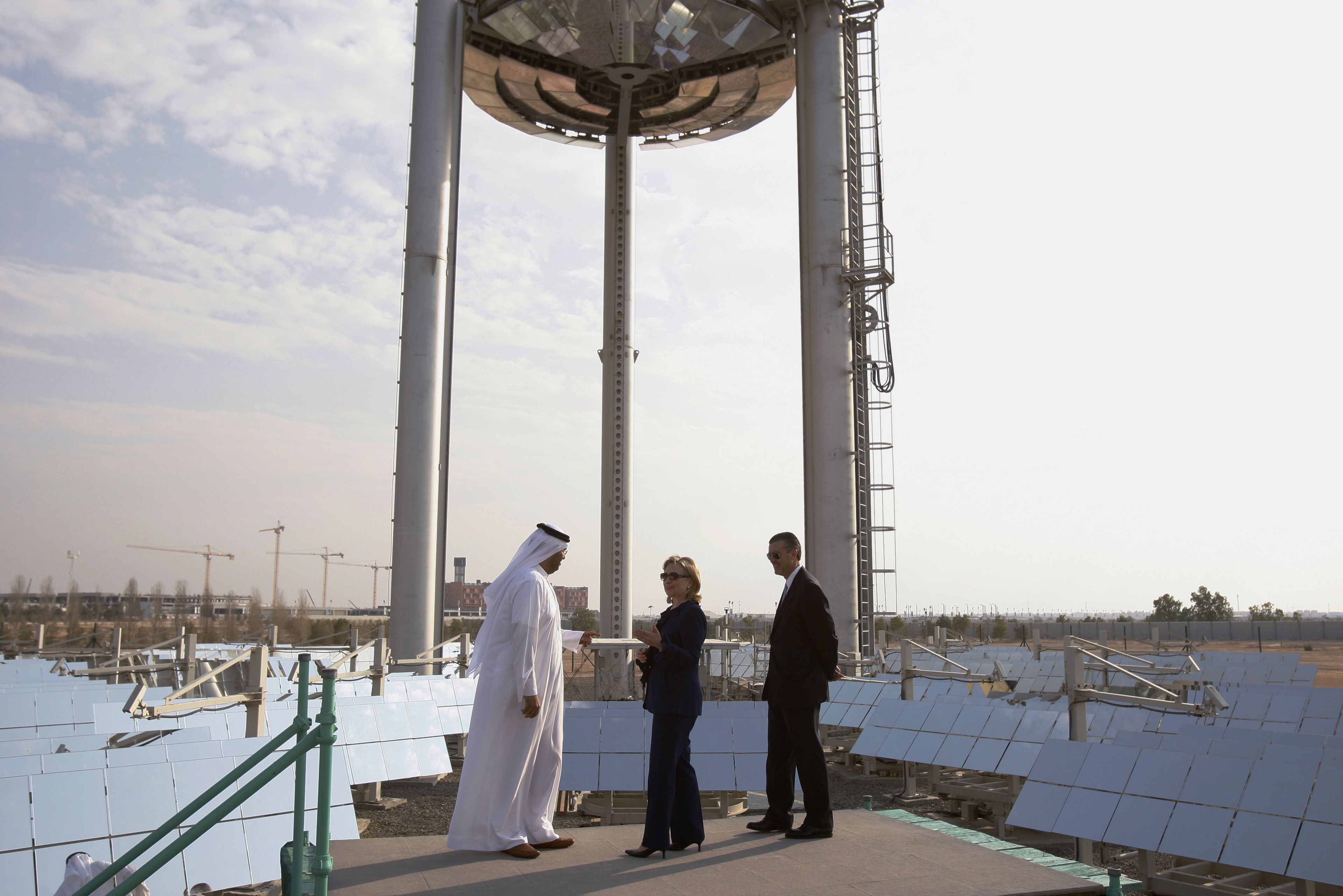 Una granja fotovoltaica en Emiratos Árabes