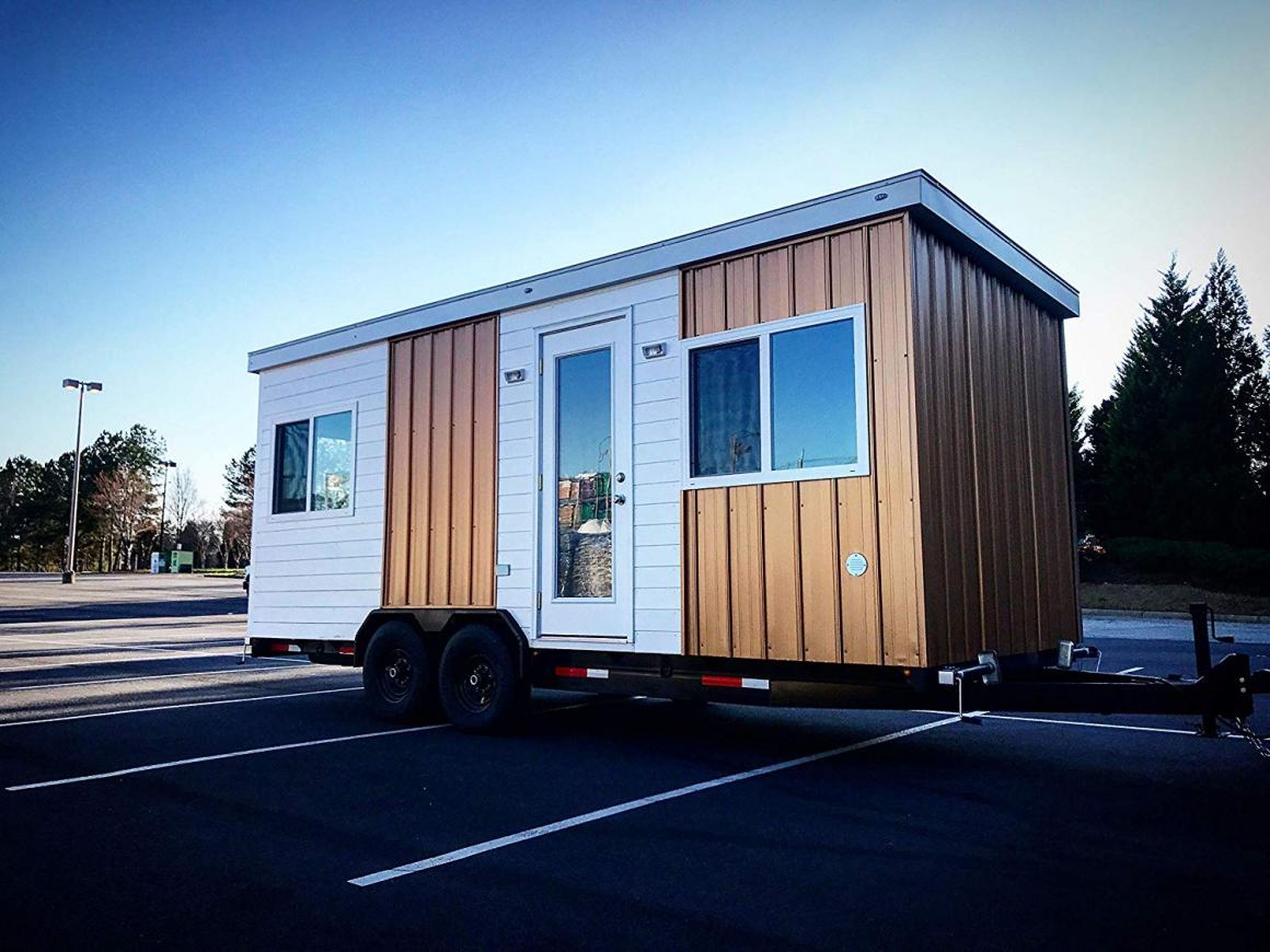 But if you're not looking to undertake a major construction project when you get a tiny home, Amazon also sells other types of tiny homes that come as-is, including numerous trailers on wheels that are made for easy traveling.