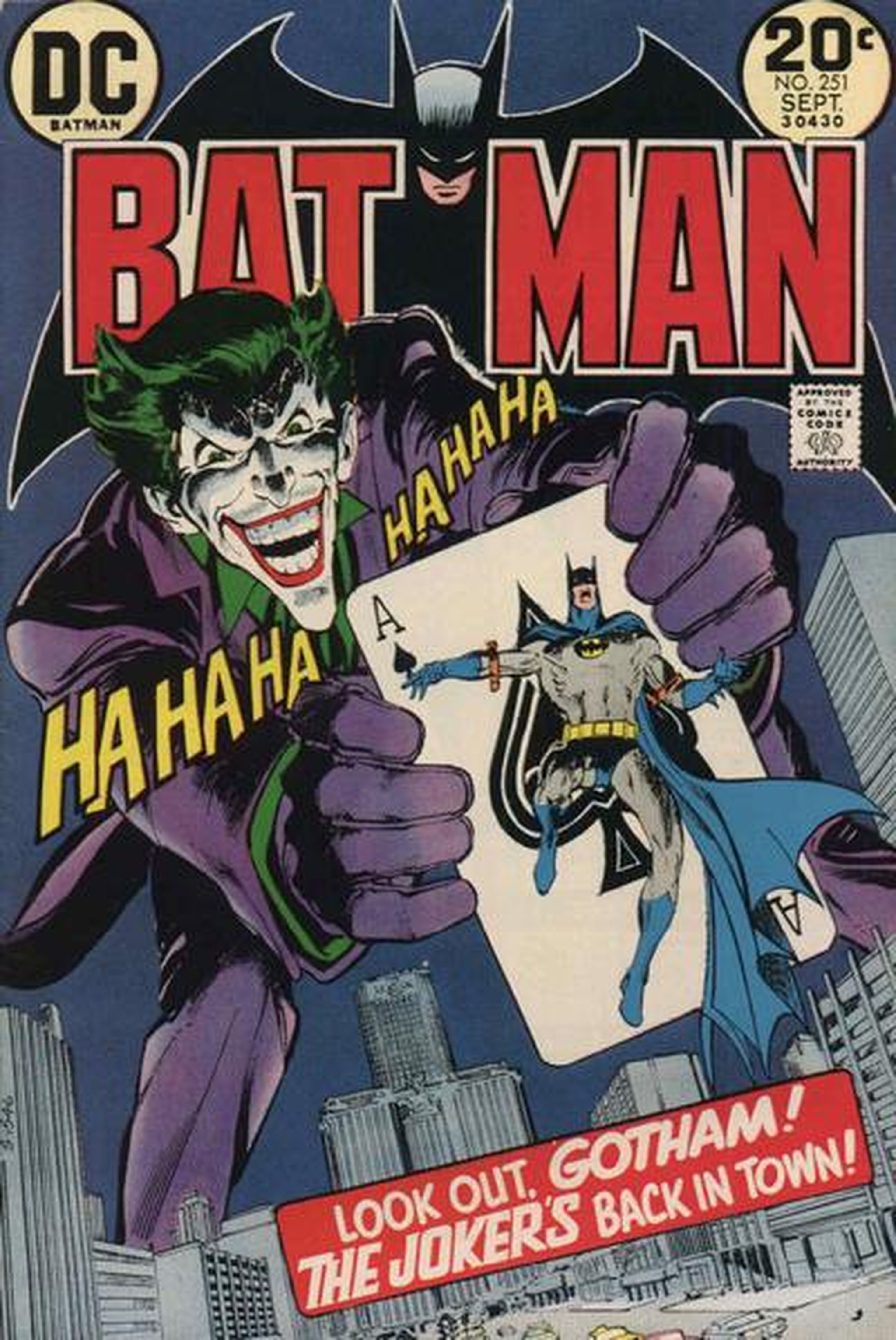 El Joker en la portada de Batman Nº251