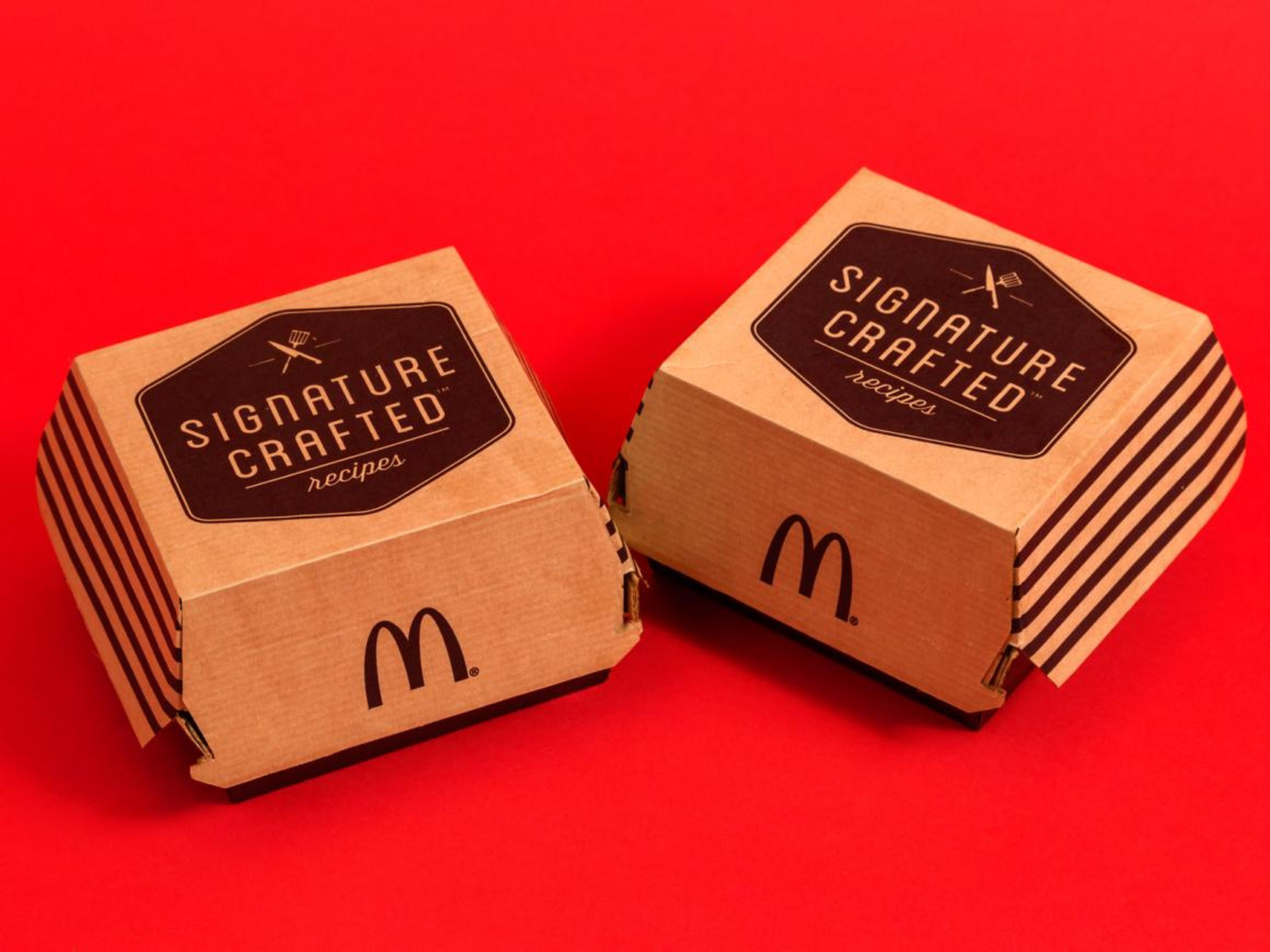 La empresa eliminó las McDonald's Signature Crafted.