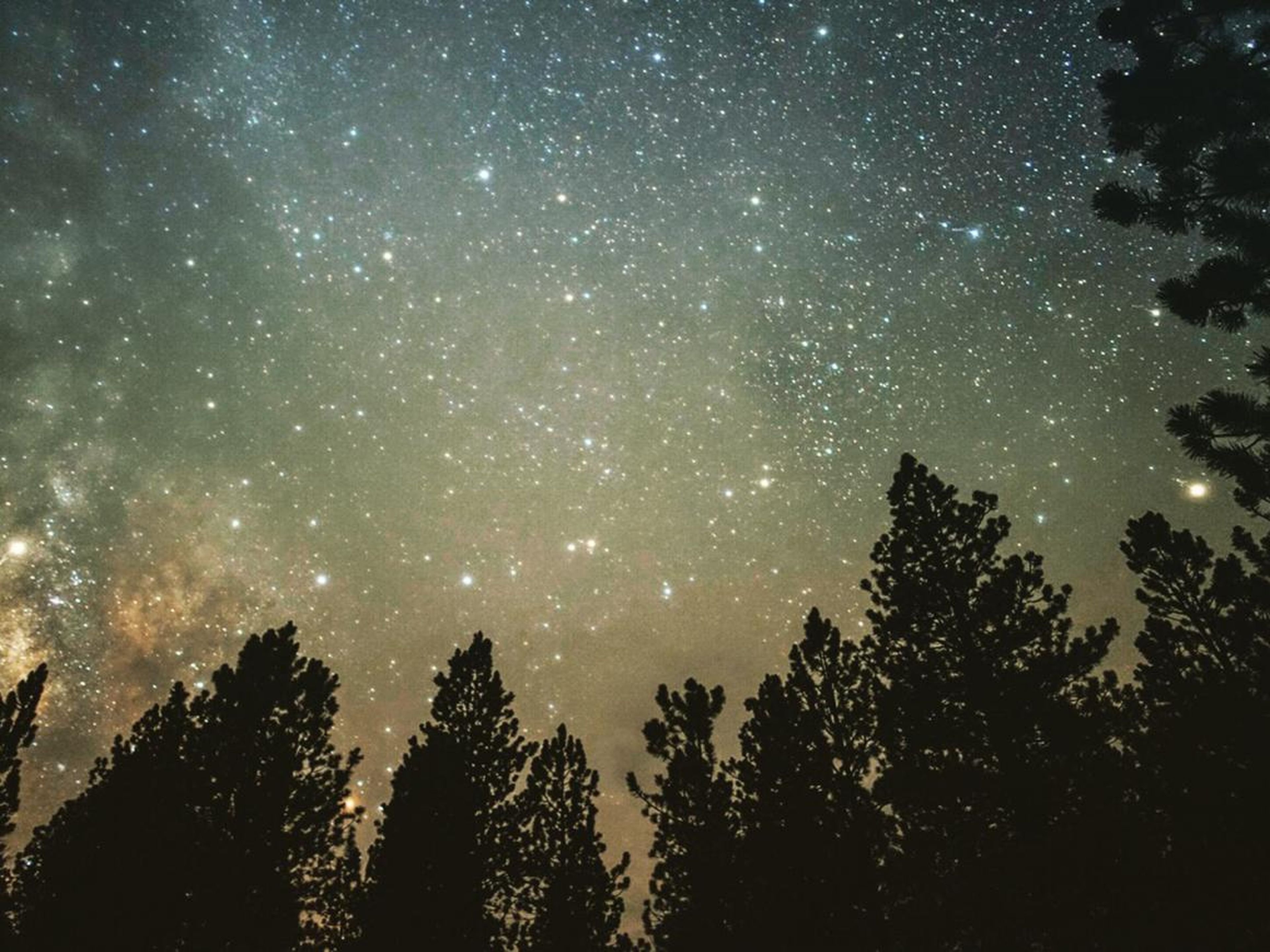 Un cielo nocturno en Utah.