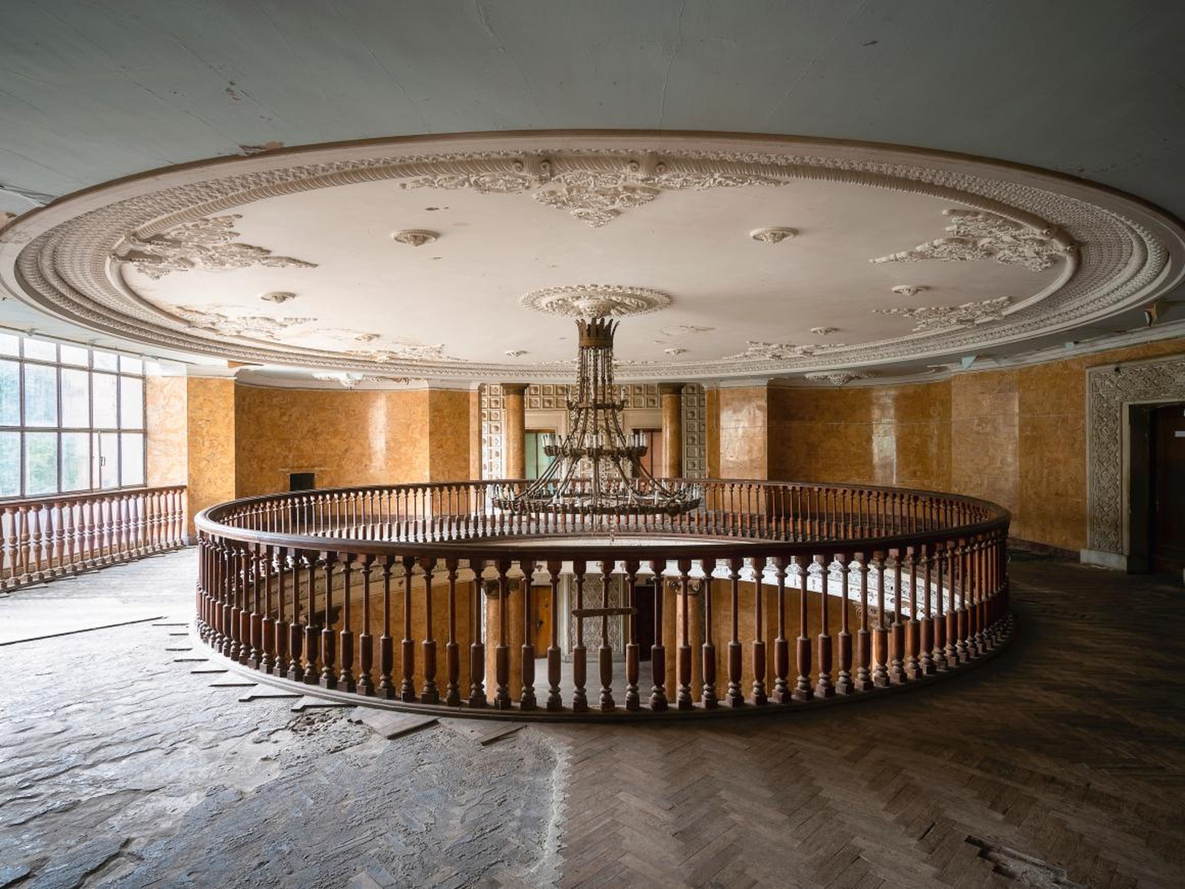 Inside one of the Soviet-era sanatoriums.