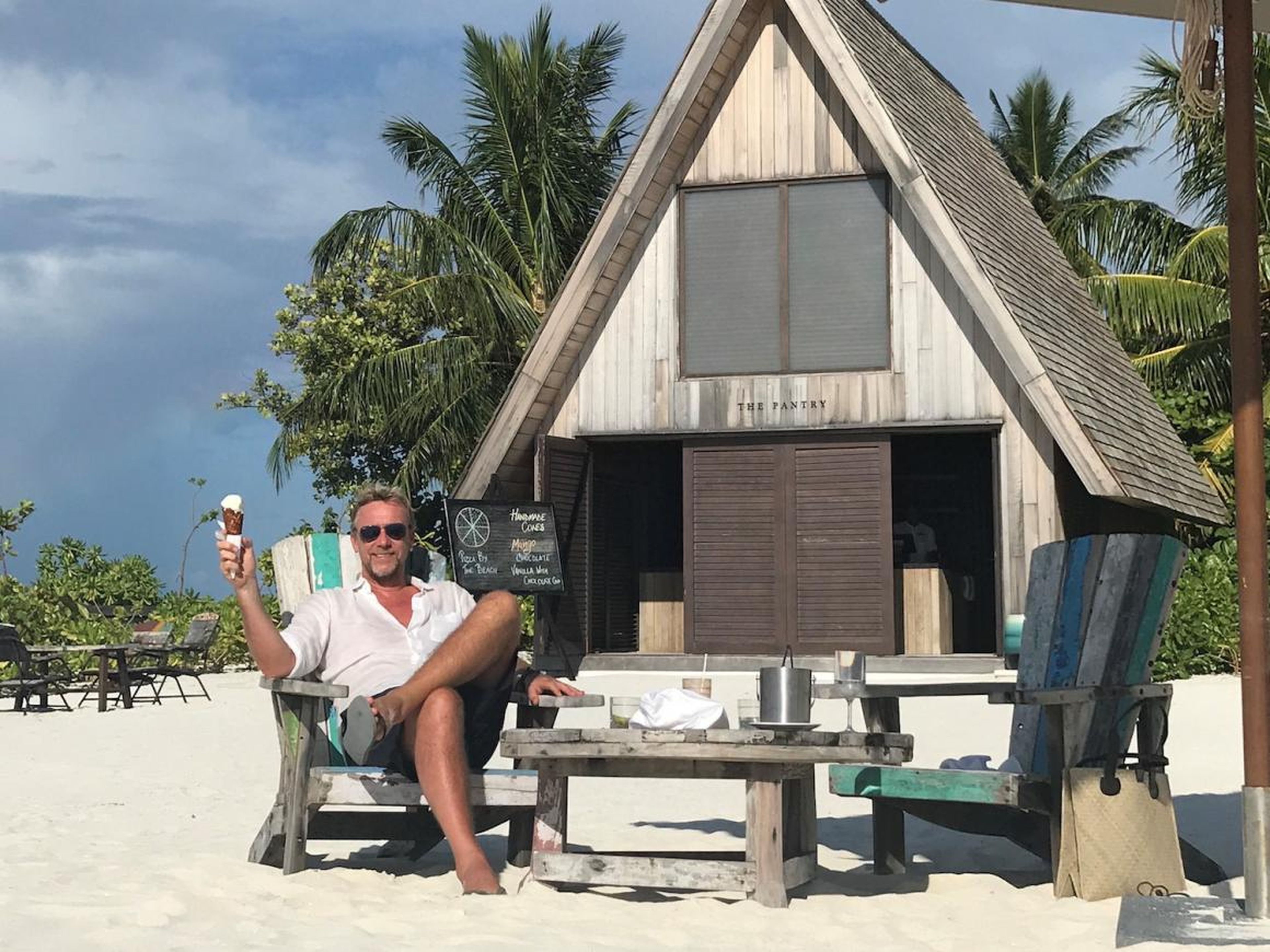 Philippe Kjellgren en el St Regis de las Maldivas.