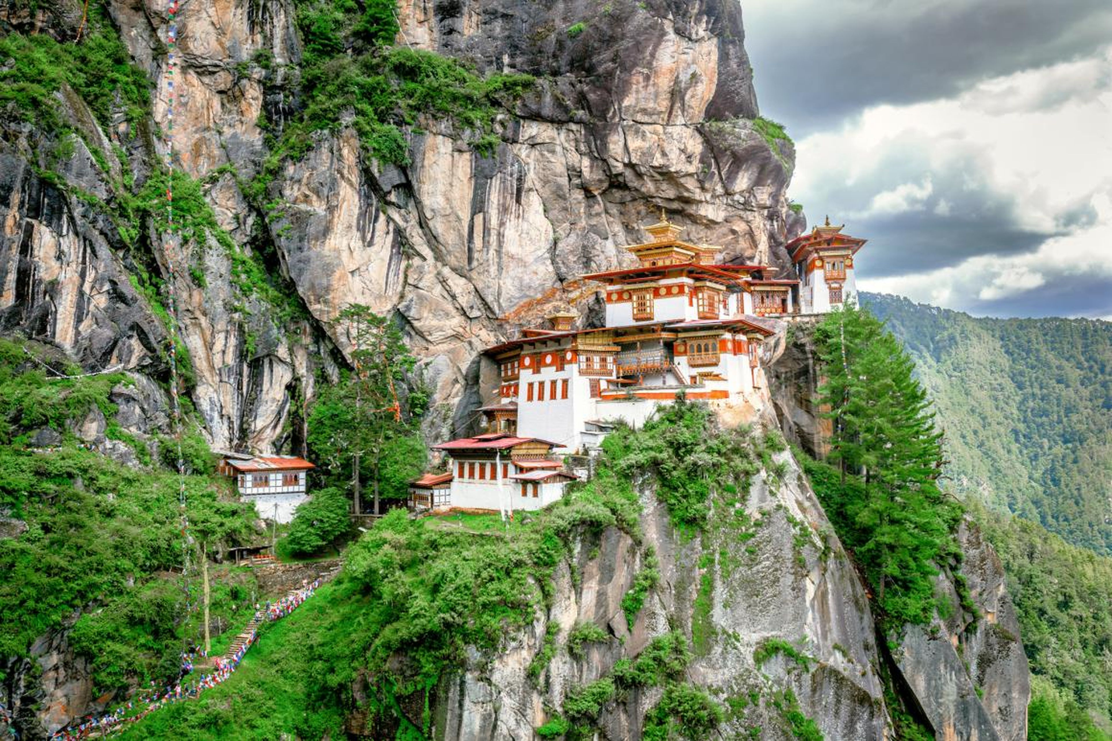 Bhutan's Taktshang Goemba or Tiger's nest Temple.