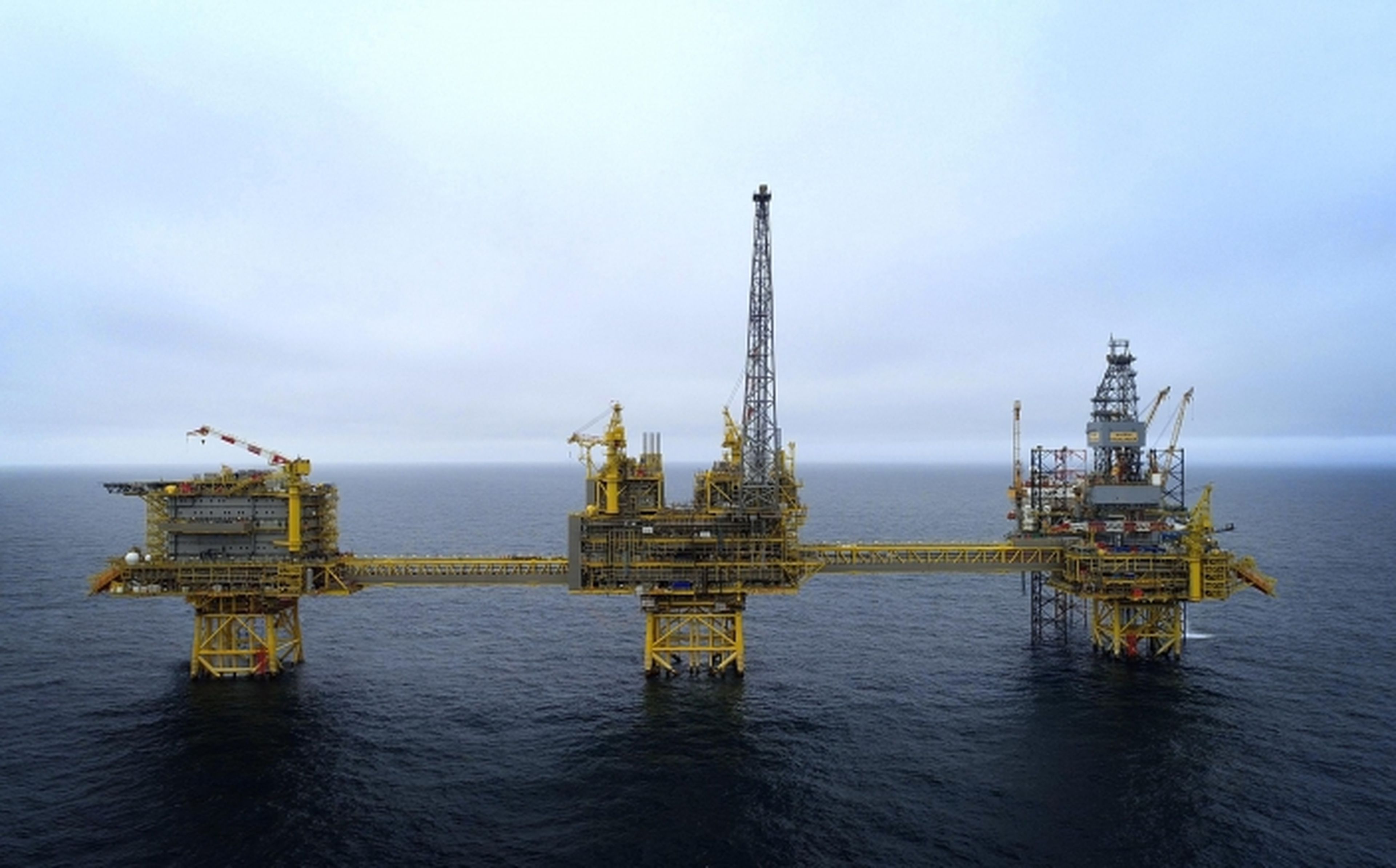 Una planta petrolífera de Total ubicada en el Mar del Norte