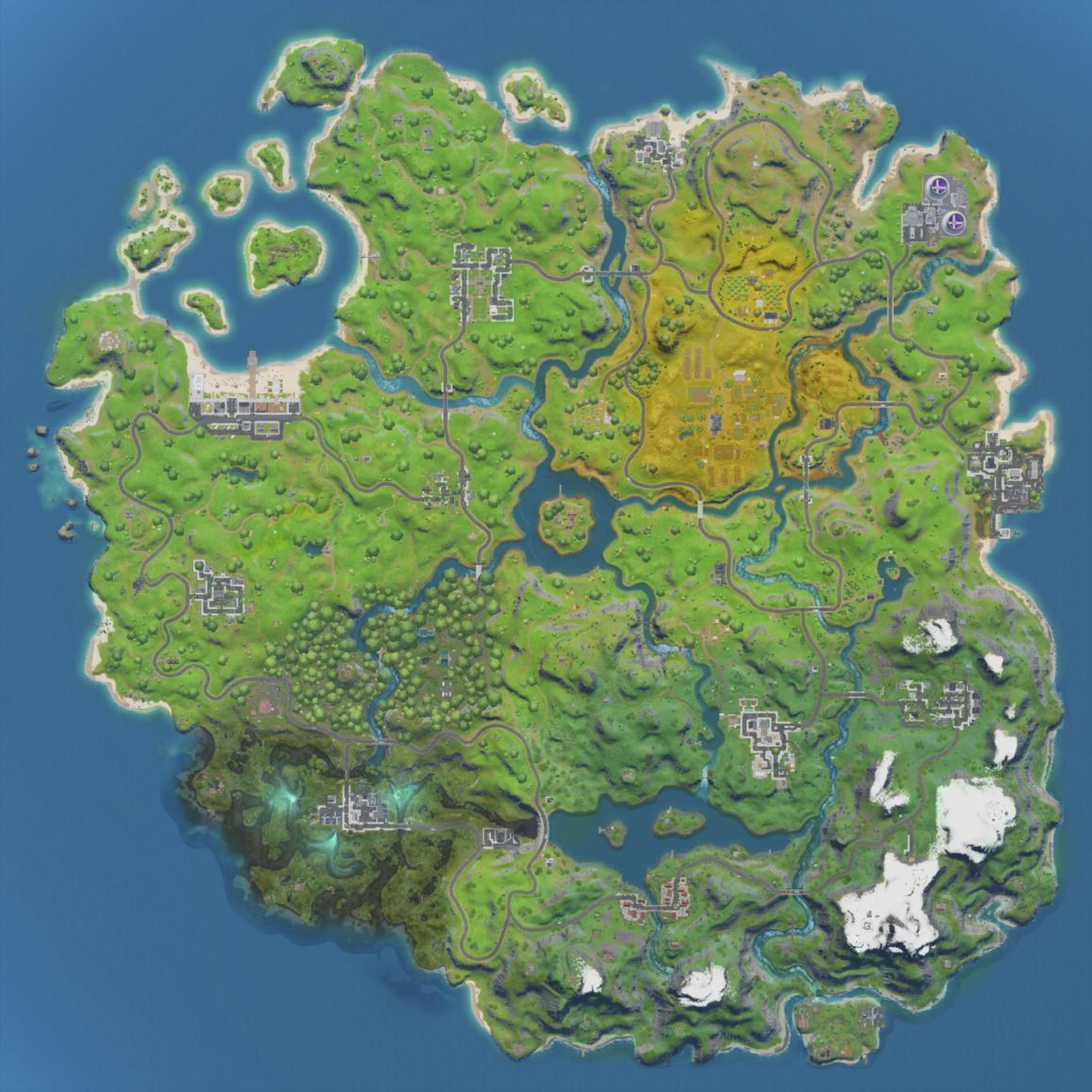 Mientras que el mapa original de "Fortnite" cambiaba periódicamente, el del "Capítulo 2" constituye la primera vez que Epic crea una isla totalmente nueva para el modo de battle royale.