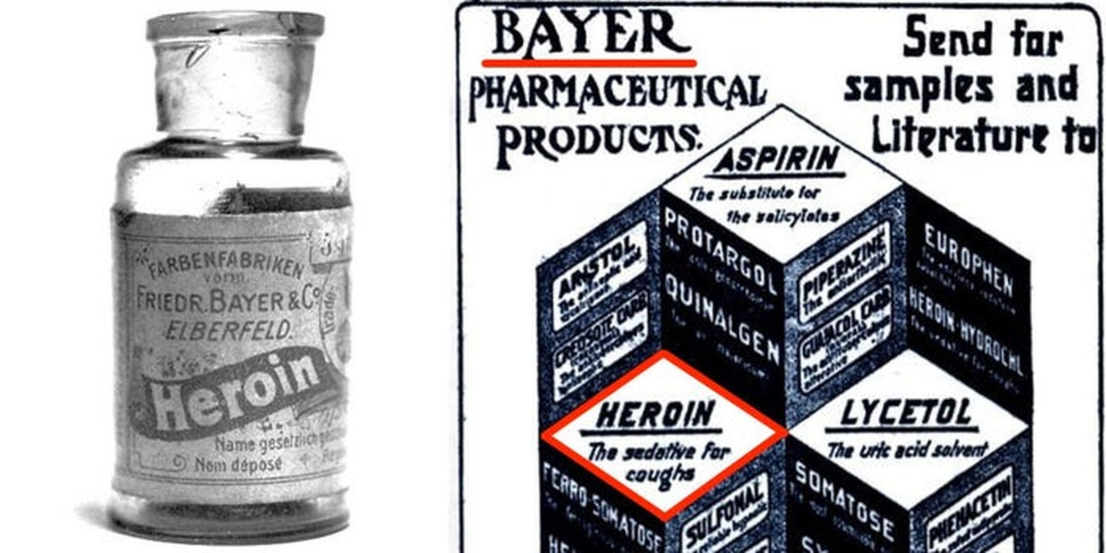 Bayer comercializó heroína para su uso en niños hasta 1912.