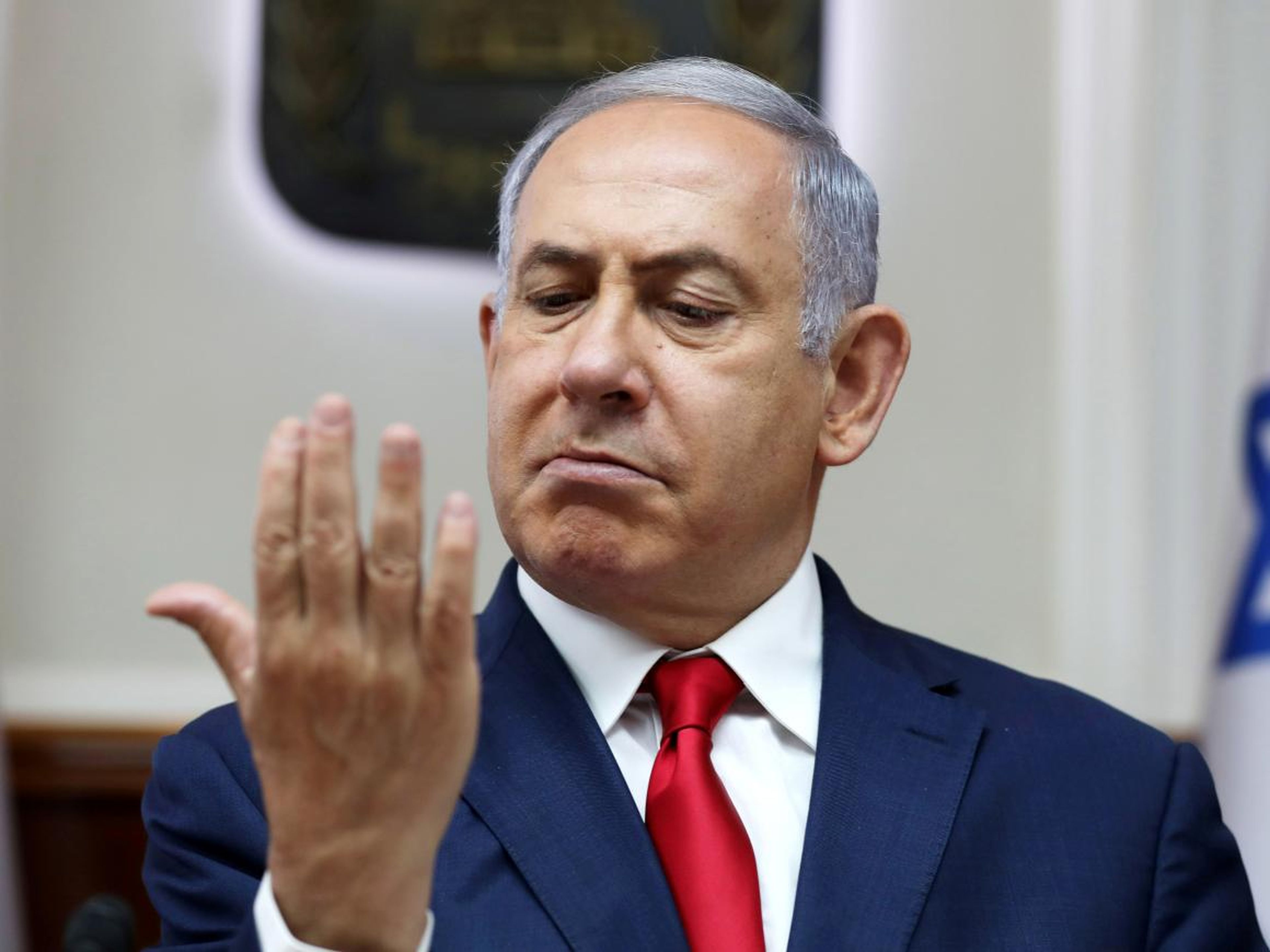 Israeli Prime Minister Benjamin Netanyahu in Jerusalem in July 2019.