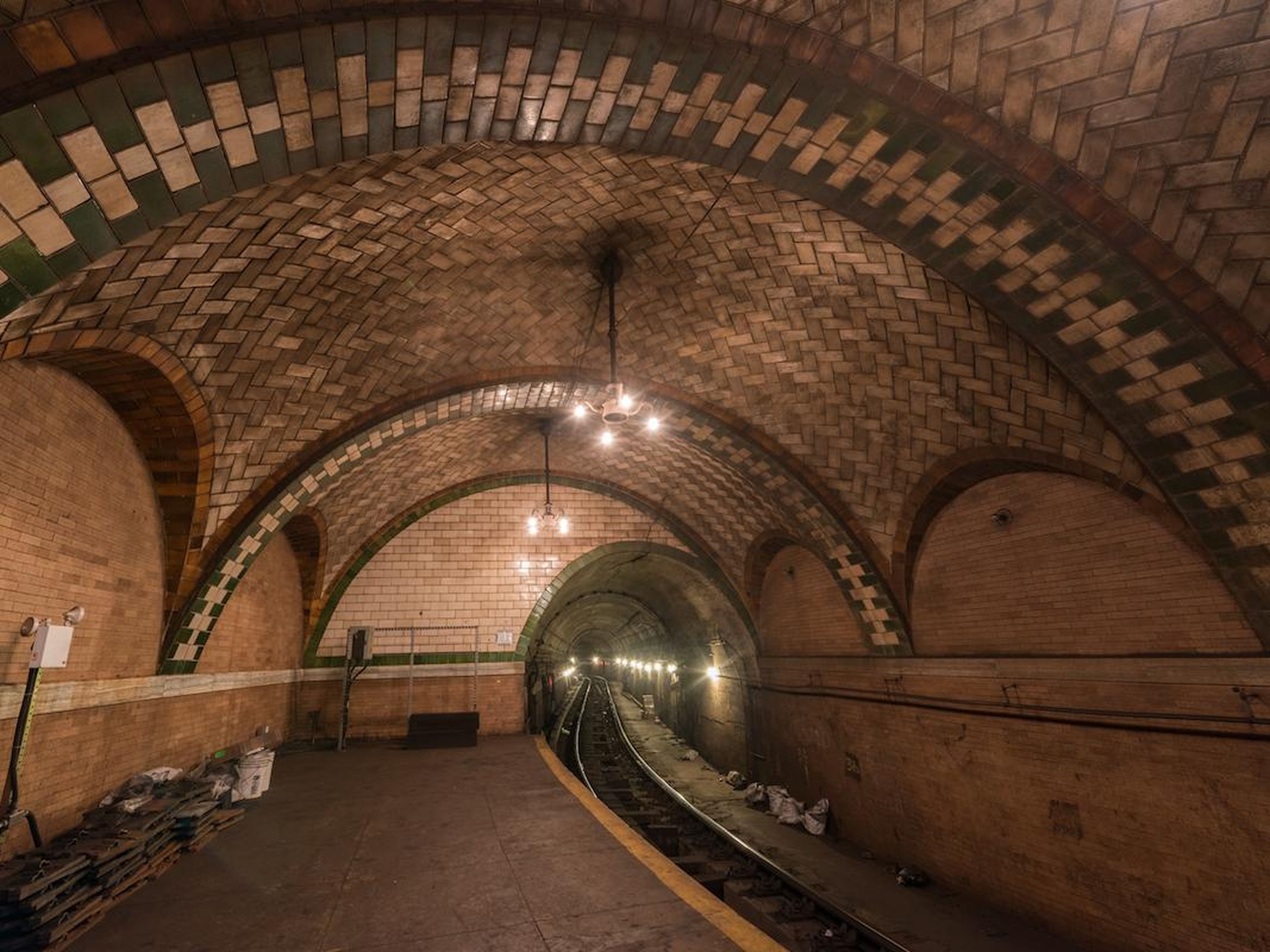 You can see City Hall station if you stay on the 6 train after its last stop.