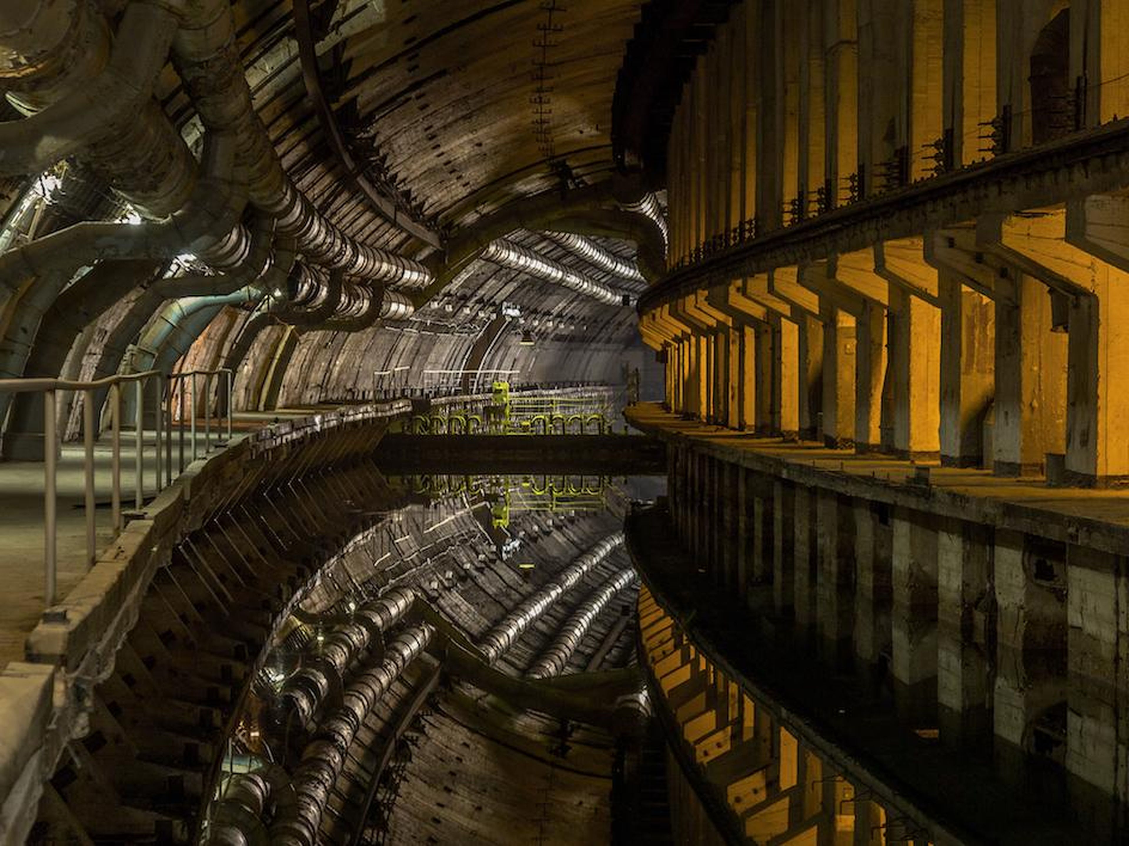 The once top-secret submarine base is now a museum.